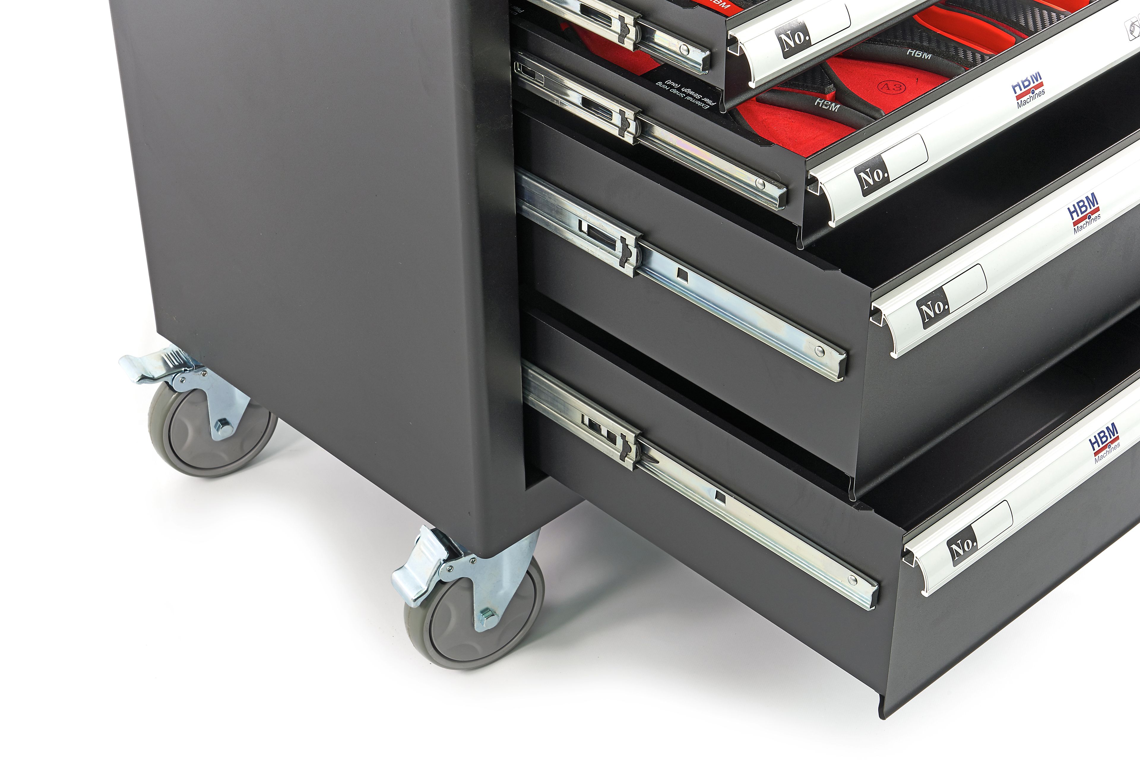 Carro de herramientas lleno HBM Premium con puerta - 154 piezas Image 23