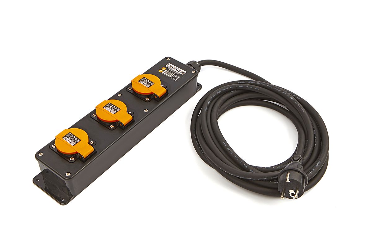 Relectric Professional IP44-Steckdose mit 5 Meter Kabel 3 x 1,5 mm