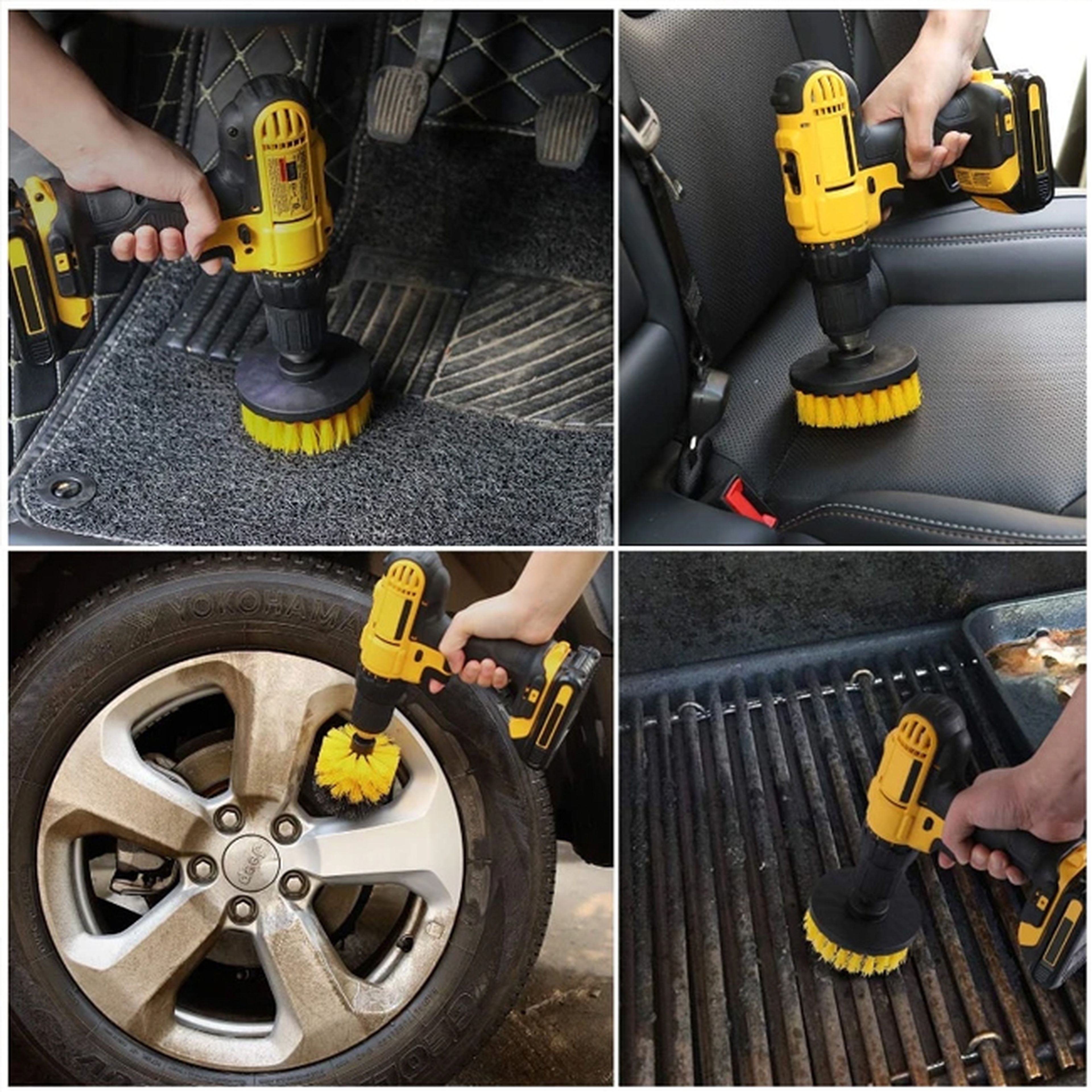 Set de cepillos de limpieza de 4 piezas HBM para el taladro Image 4