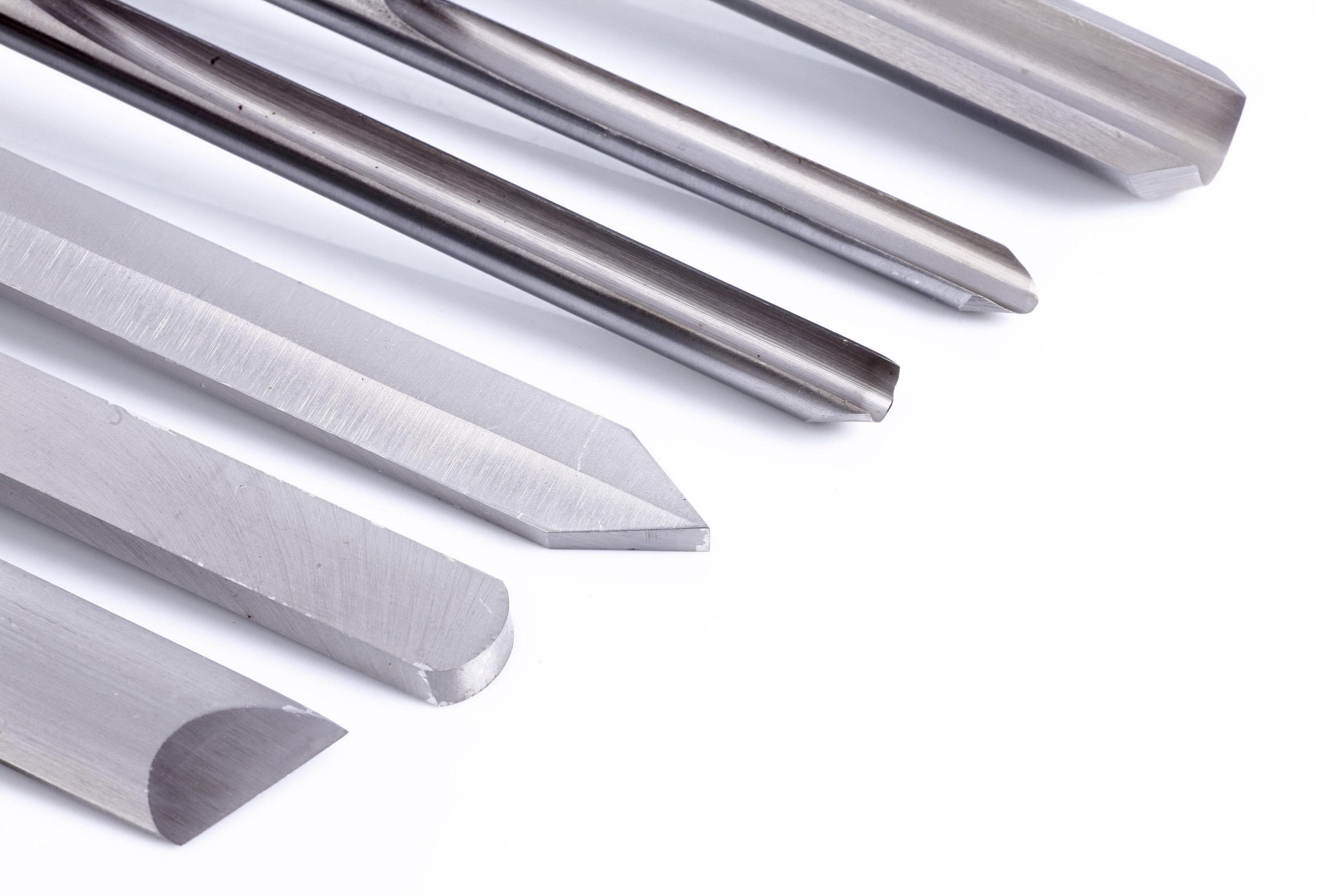 HBM Jeu de 6 ciseaux professionnels HSS pour tournage sur bois Image 3