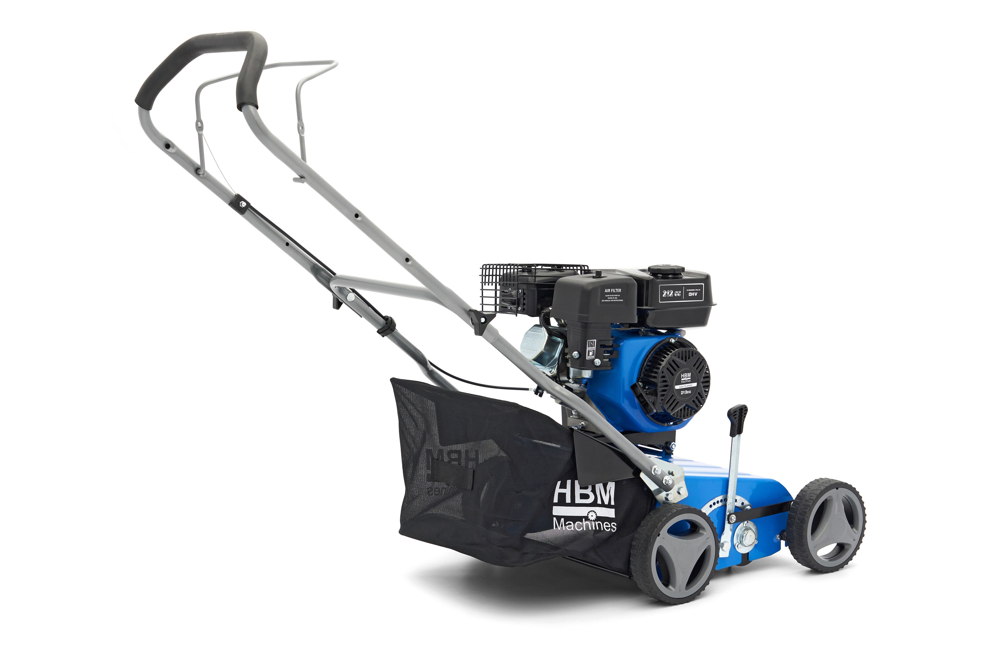 HBM Profi Benzin 208 cc / 4 takt Vertikutierer 400 mm mit 18 Messern Image 3