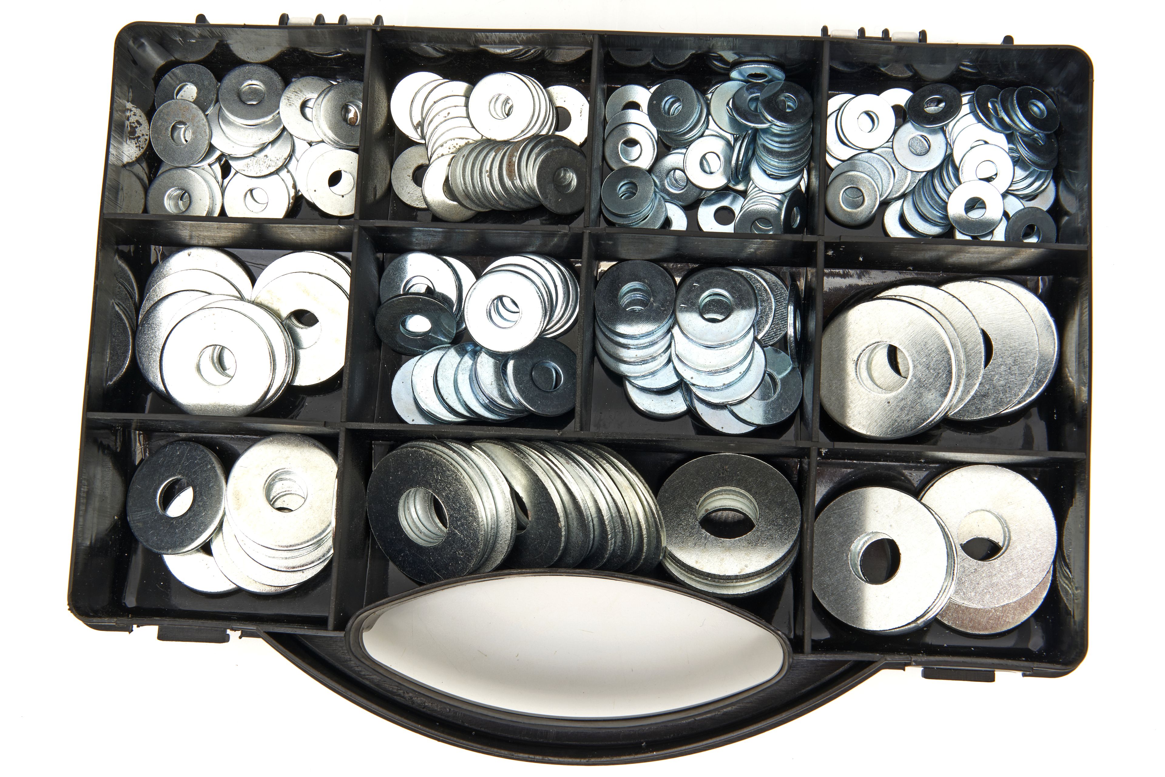 Caja de Assortimento de Anillos Metálicos de 240 Partes HBM