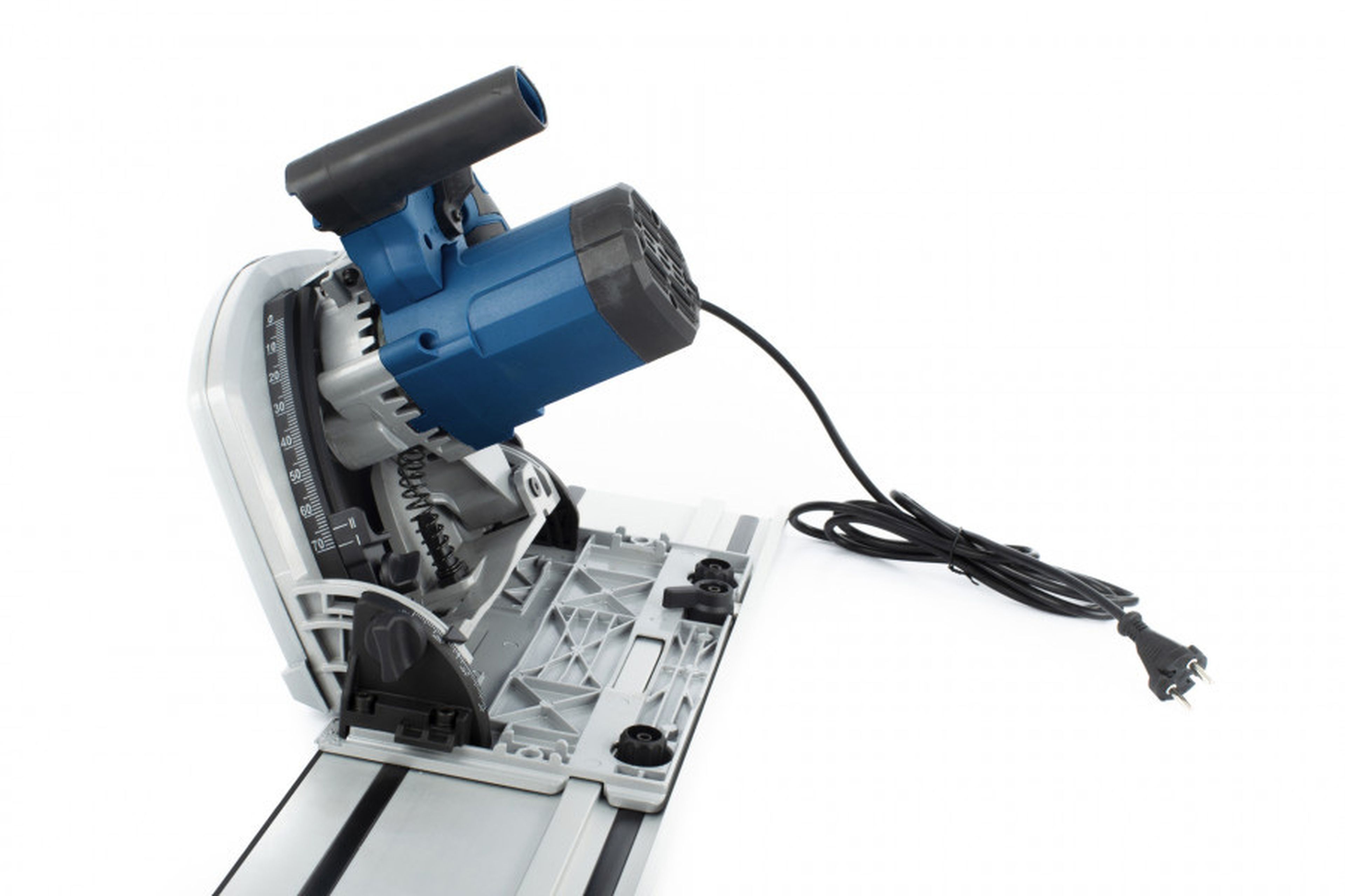 HBM Scie plongeante professionnelle de 190 mm et 1 400 watts avec règle de 2 x 700 mm Image 5