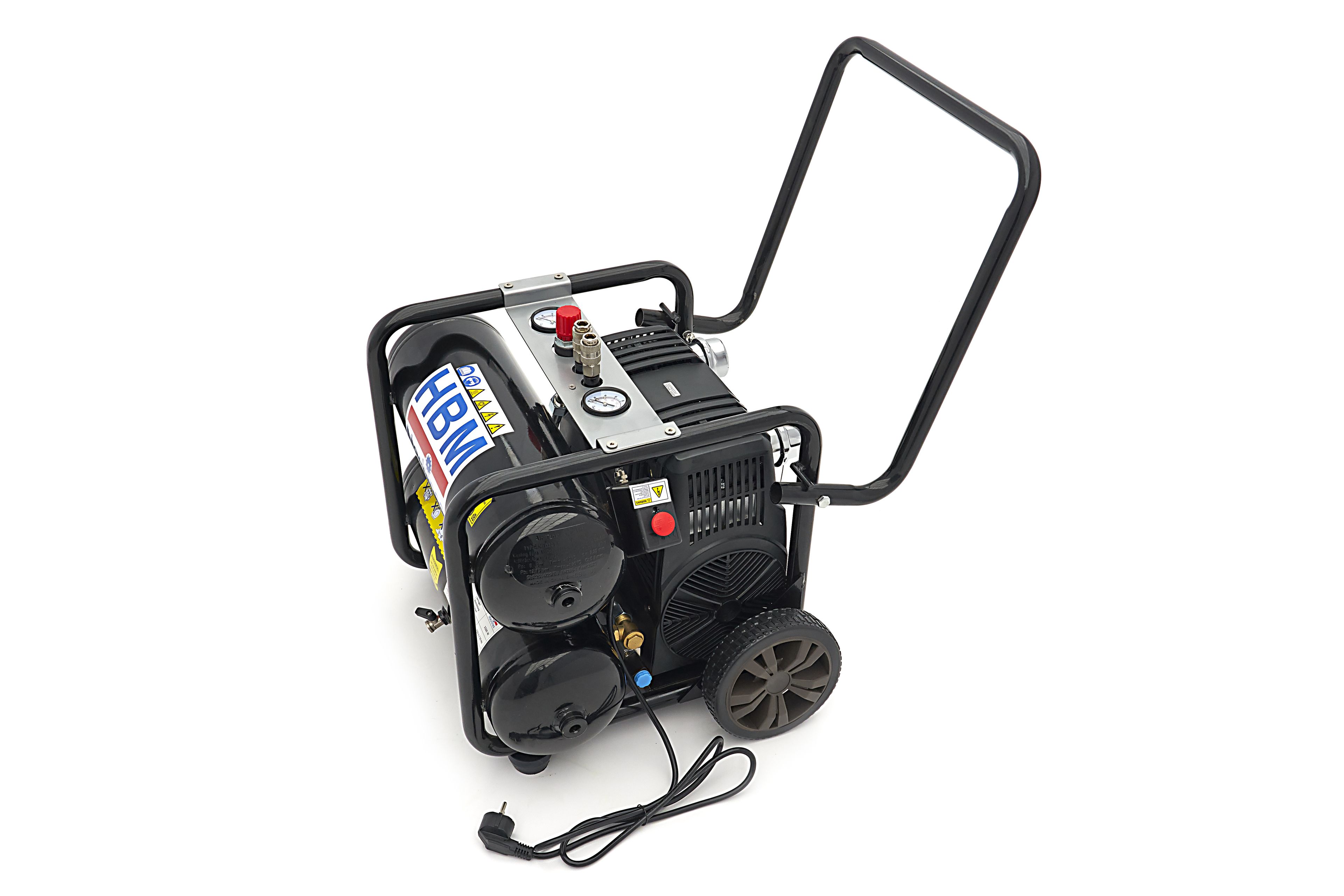 Compresor de Bajo Ruido Móvil HBM - 1.5 HP 20 Litros Modelo 2 Image 2