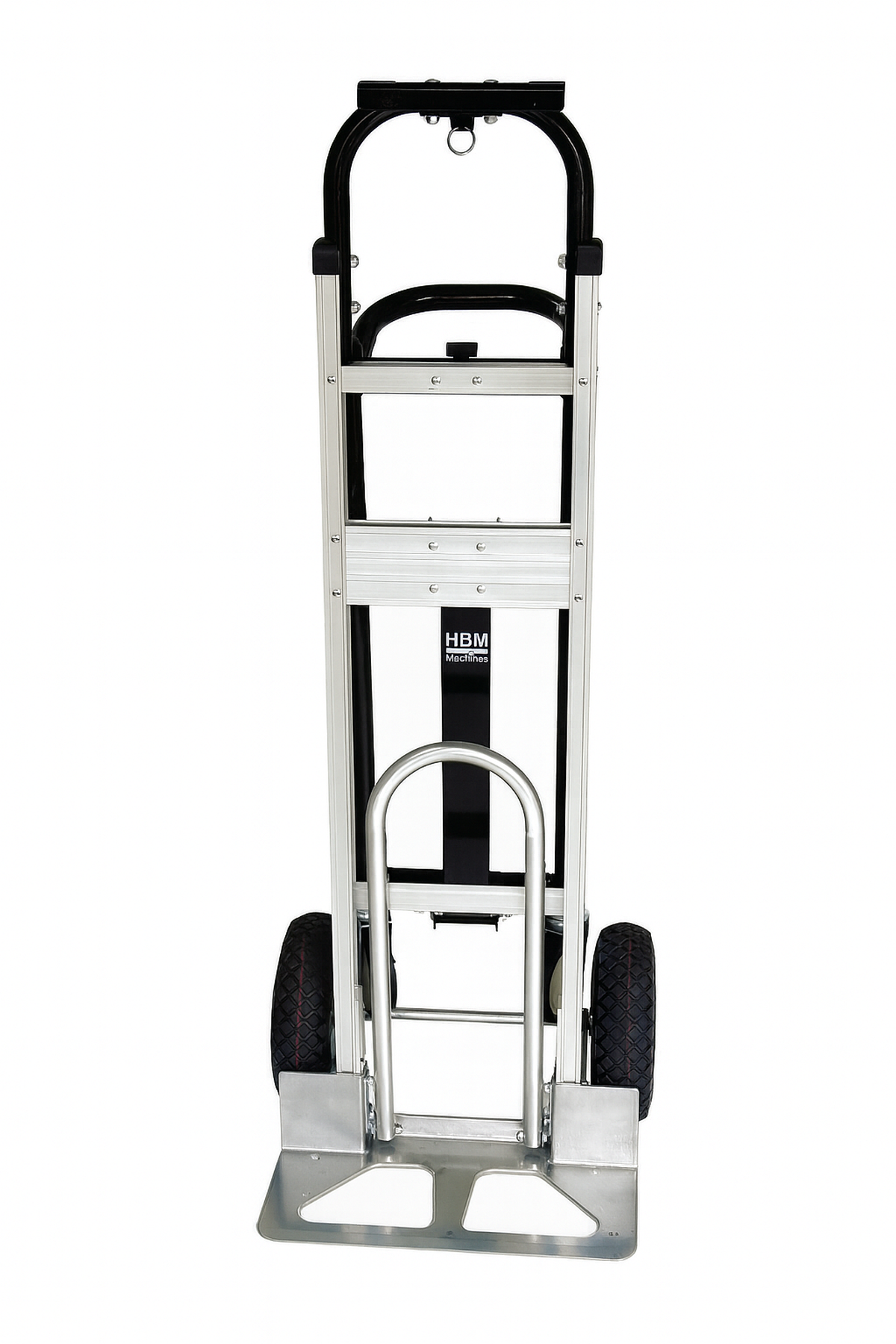 HBM Carretilla plegable de aluminio, carro de transporte y plataforma rodante 3 en 1