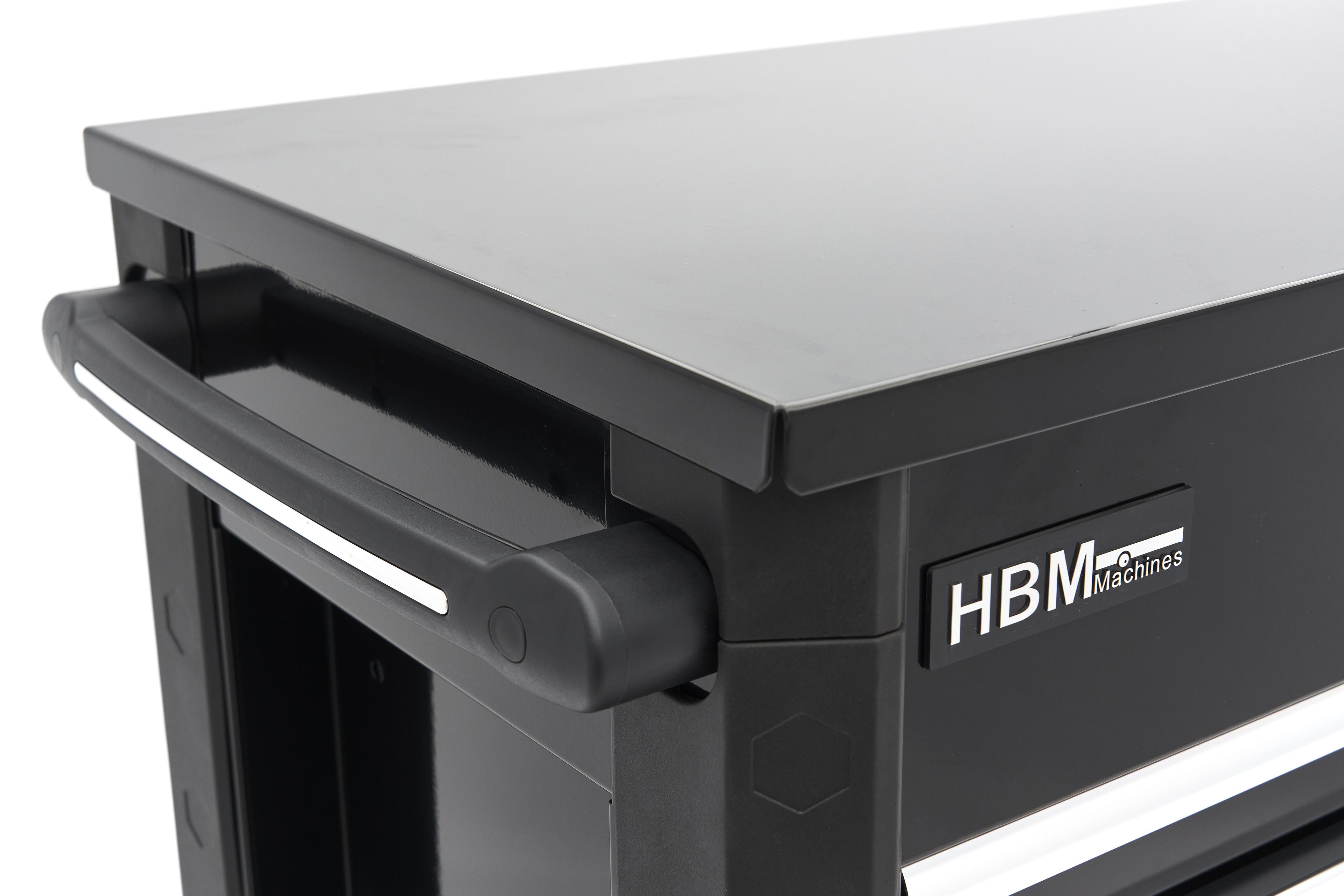 Carro de herramientas HBM con 6 cajones, 97 cm, negro Image 15