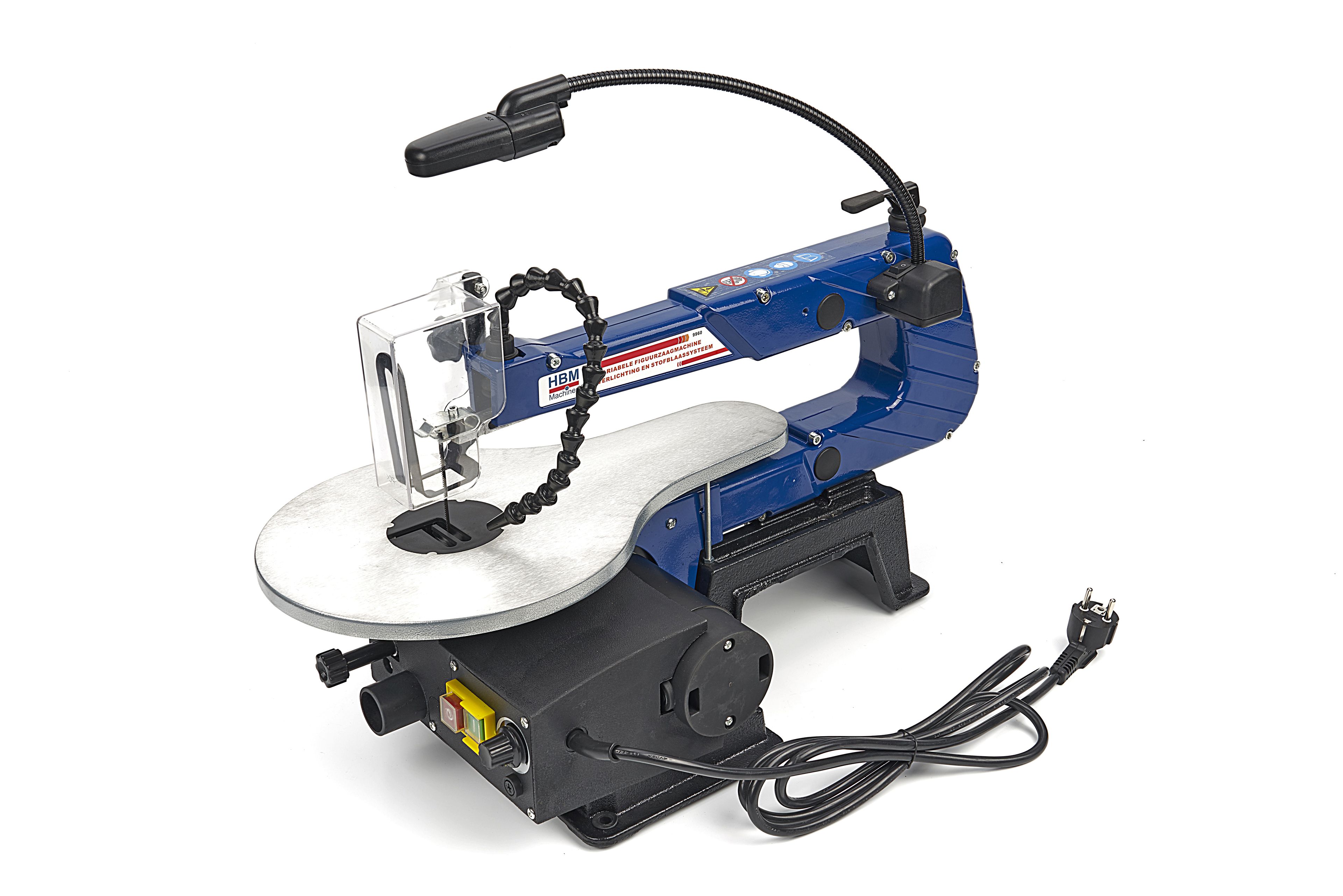 HBM Sega a traforo variabile con sistema di illuminazione e soffiaggio della polvere Image 3