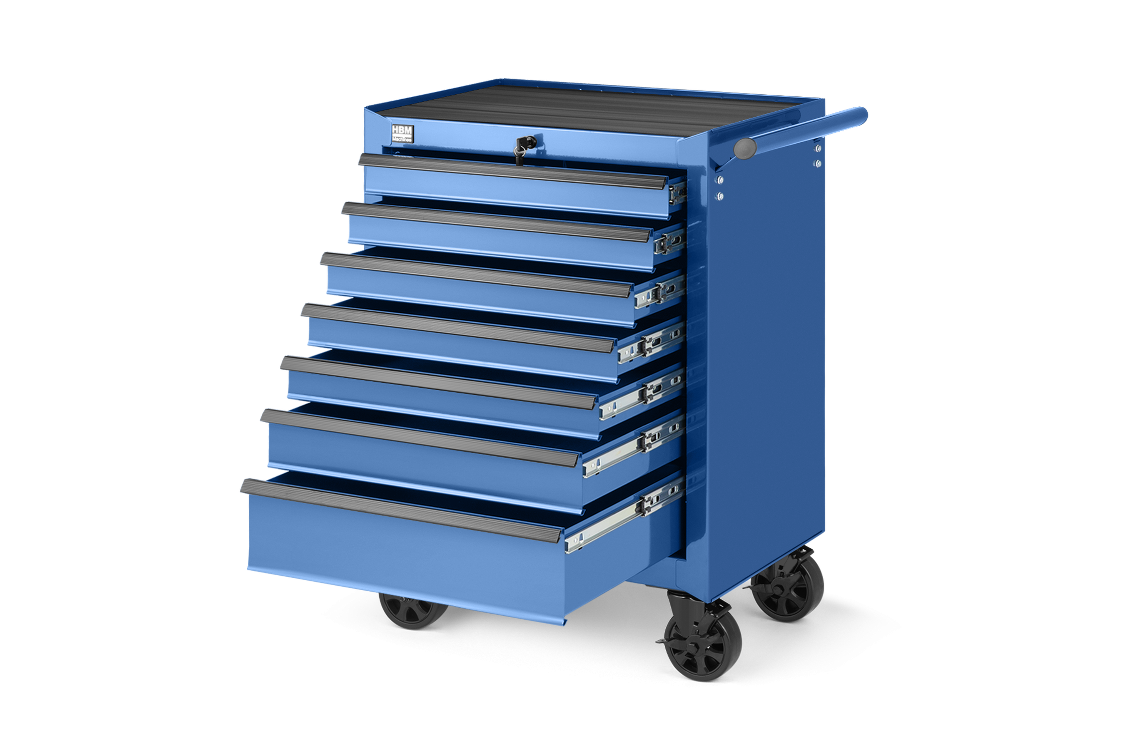 Carro de herramientas HBM de 7 cajones, azul Image 4
