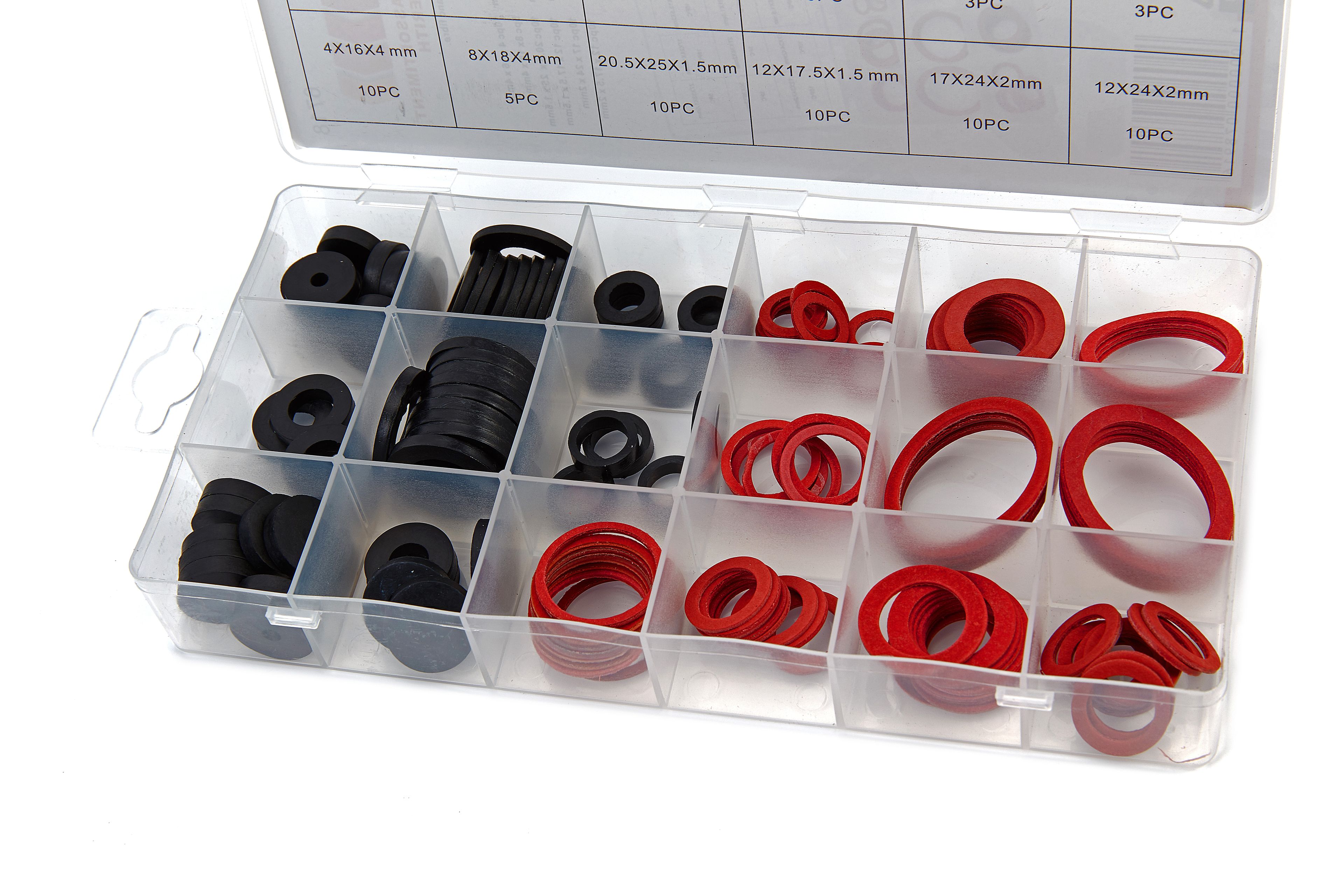 HBM 141-teiliges Dichtungs-Sortiment Gummi, Faserstoff Image 2
