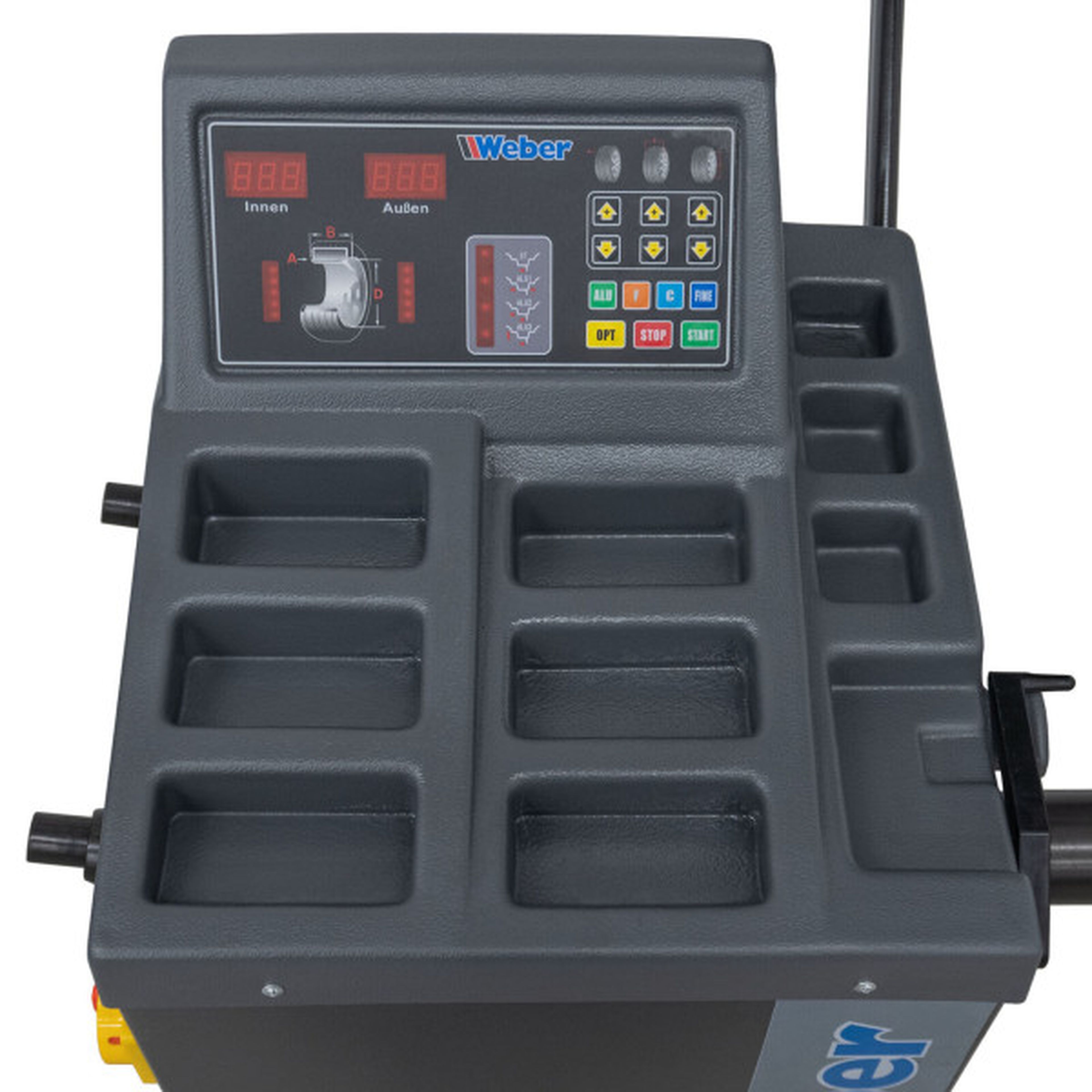 Weber autobandenwisselaar serie 1021, autowiel balanceermachine serie ECO Image 8