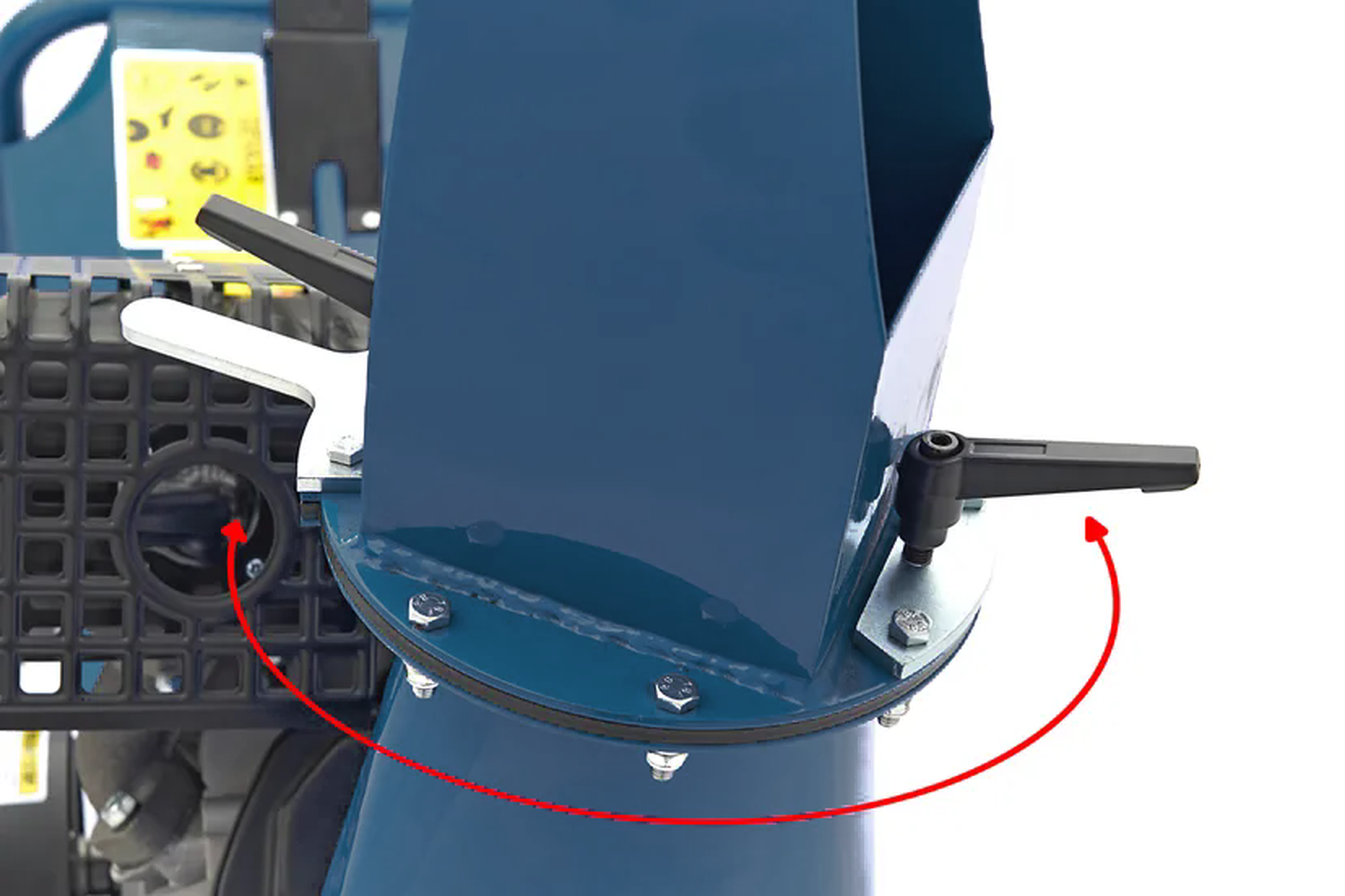 Broyeur à essence HBM Professional 4 Stroke 15 HP - 420 cc - Broyeur de bois sur chenilles Image 17