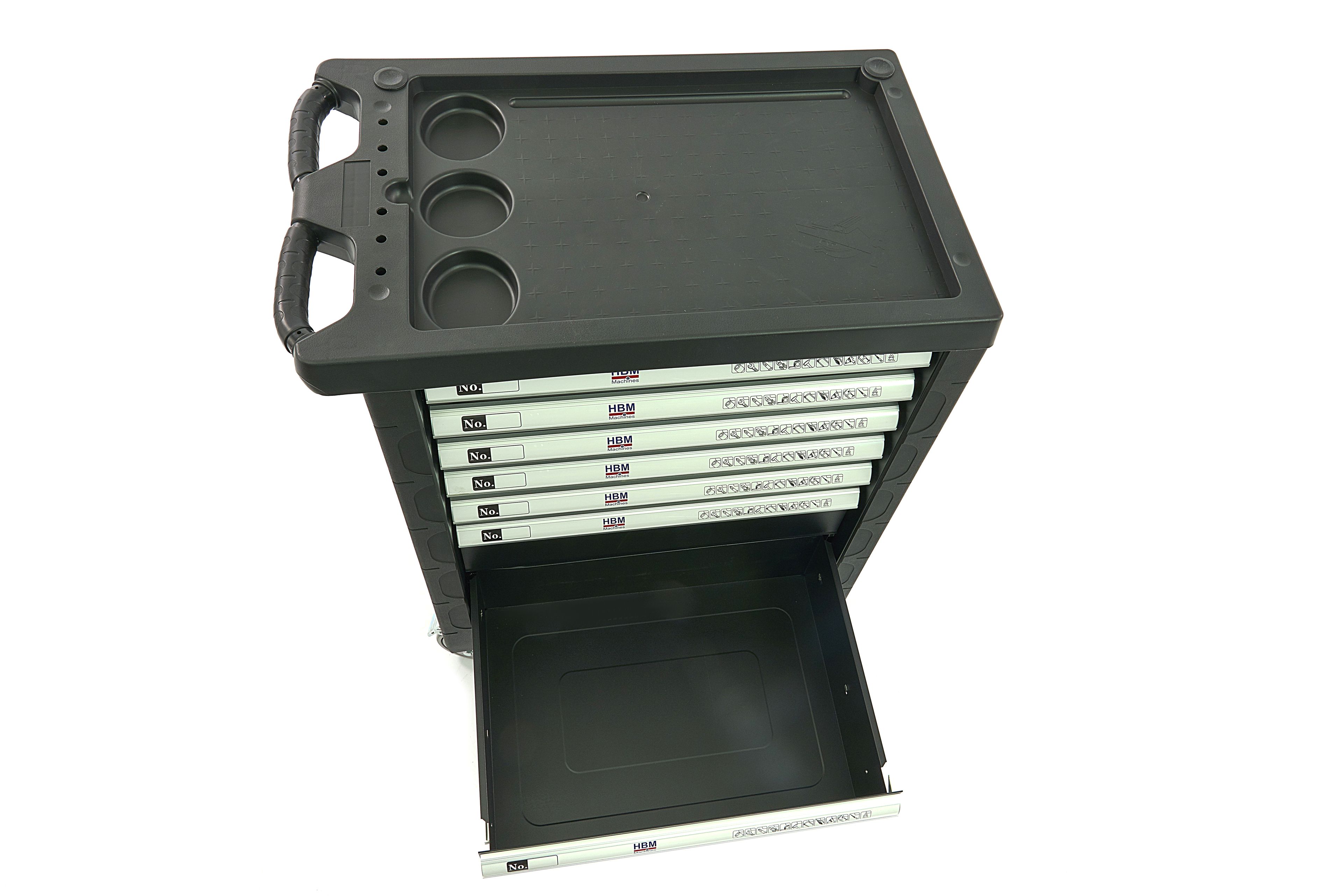 HBM gevulde gereedschapswagen 154-delig, zwart Image 14