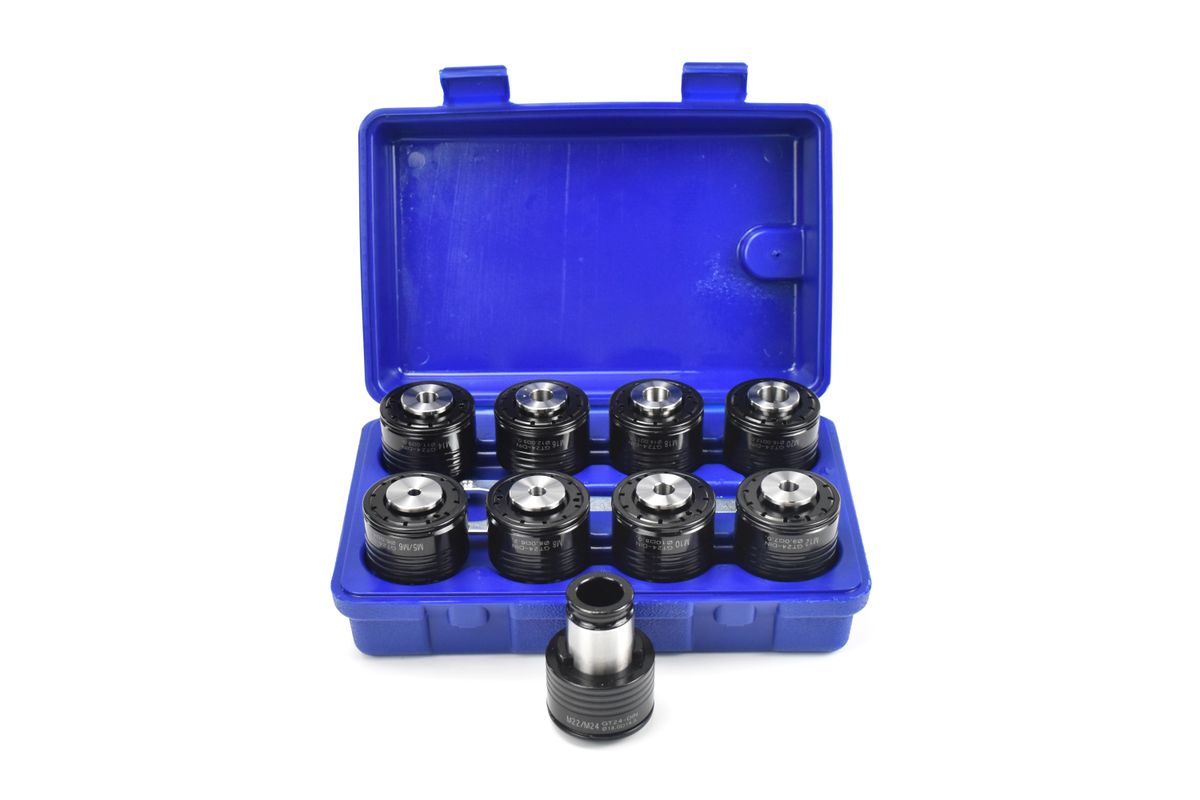 HBM juego de pinzas para brazos roscadores eléctricos M6 - M24 y M6 - M36