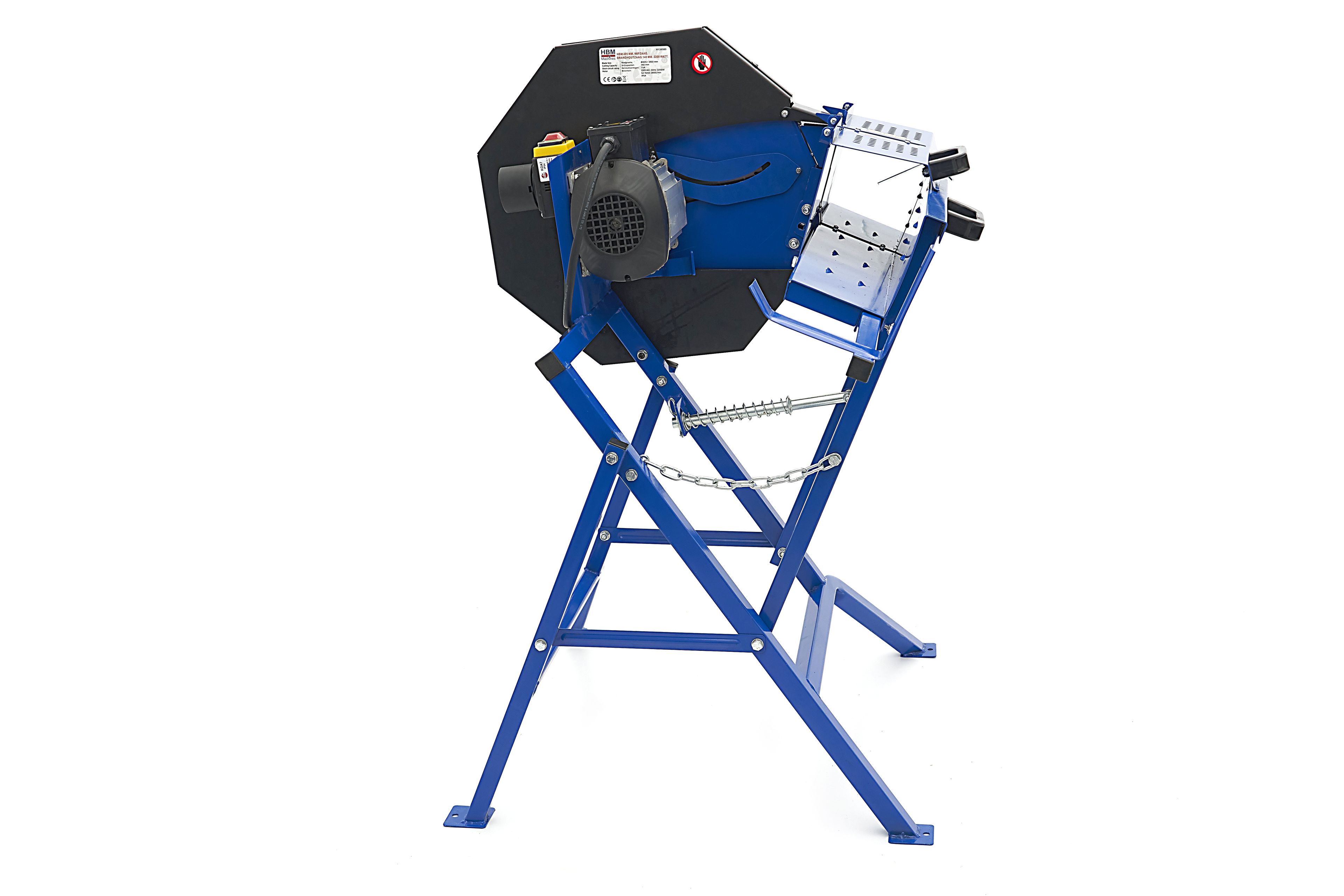 HBM 405 mm. Scie à bascule, scie à bois de chauffage 2200 Watt avec 140-1000 mm Capacité de coupe Image 3