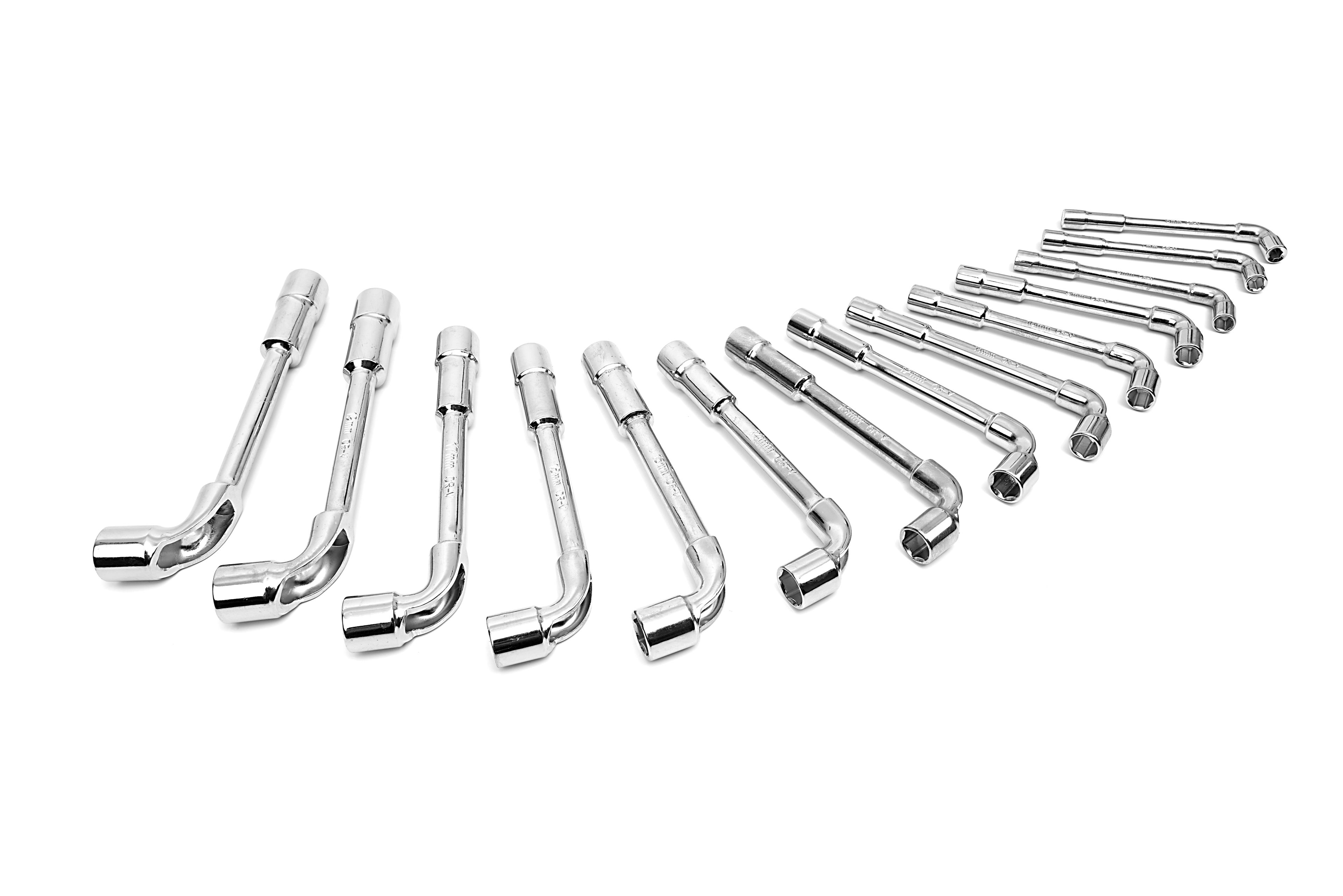 HBM 14 Delige Haakse, Open Pijpsleutelset Image 2