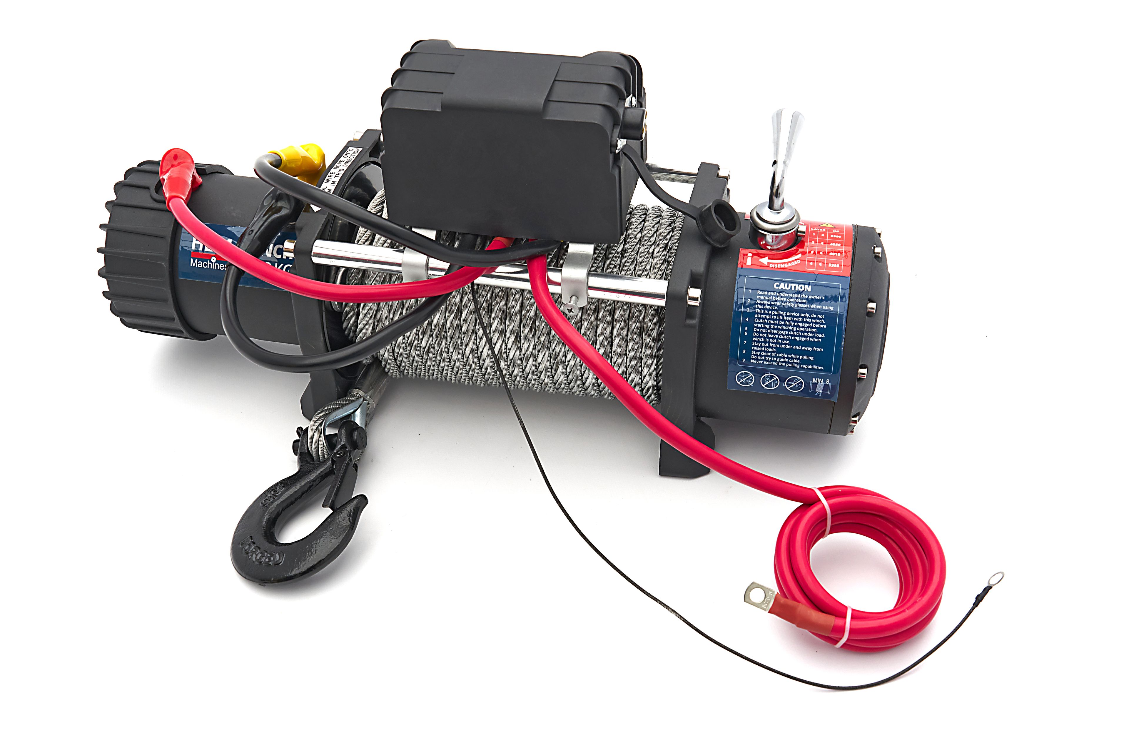 HBM 2000 kg 12 Volt Cabrestante Profesional de Bumper con control remoto fijo y inalámbrico Image 2