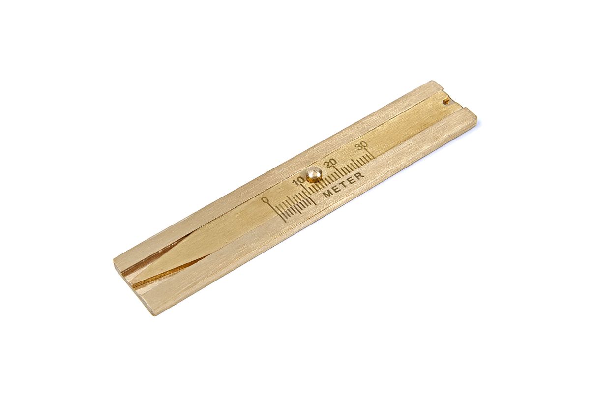 Medidor de perfil de neumáticos analógico de latón HBM 0 - 30 mm