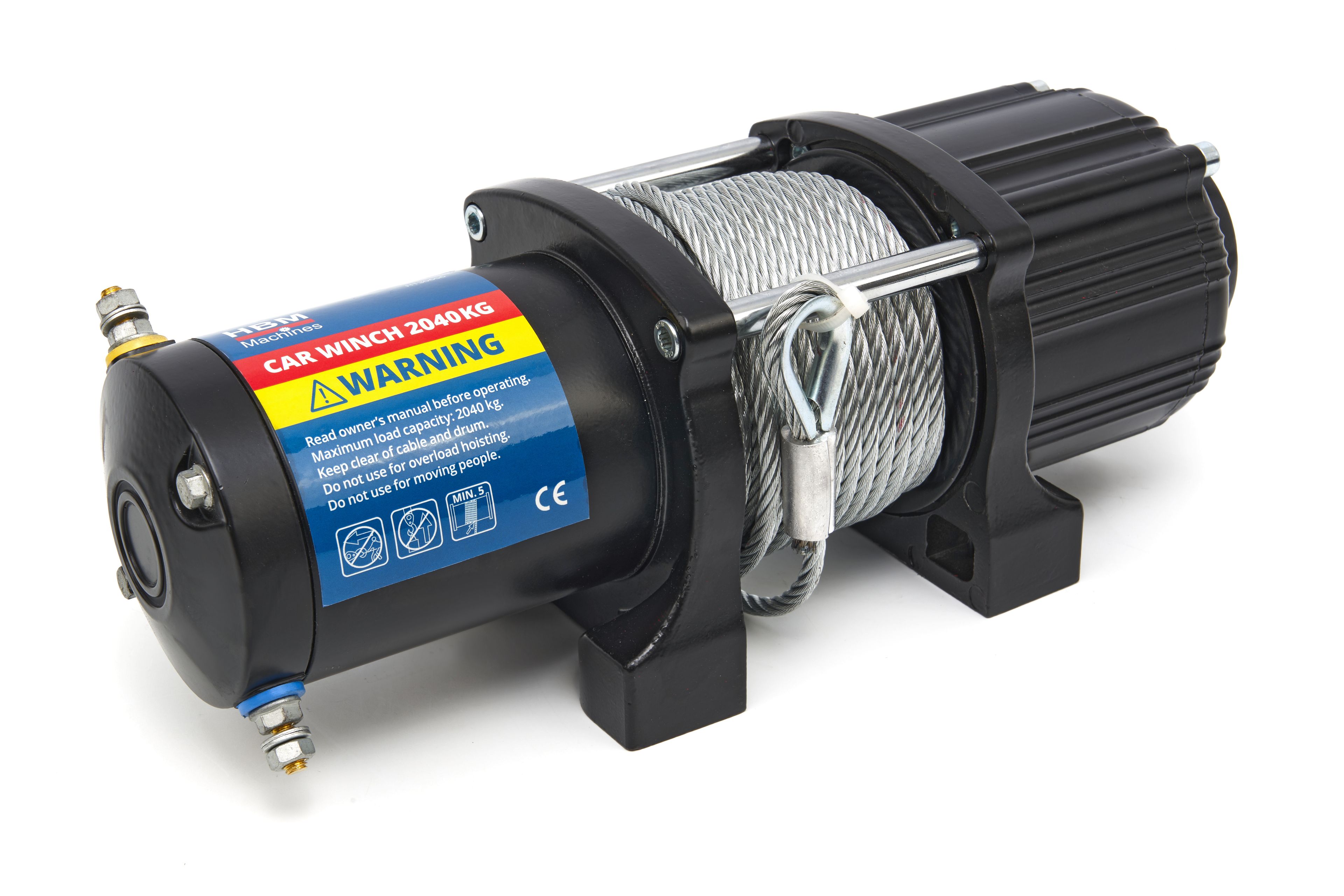 HBM 2000 kg 12 Volt Cabrestante Profesional de Bumper con control remoto fijo y inalámbrico Image 9