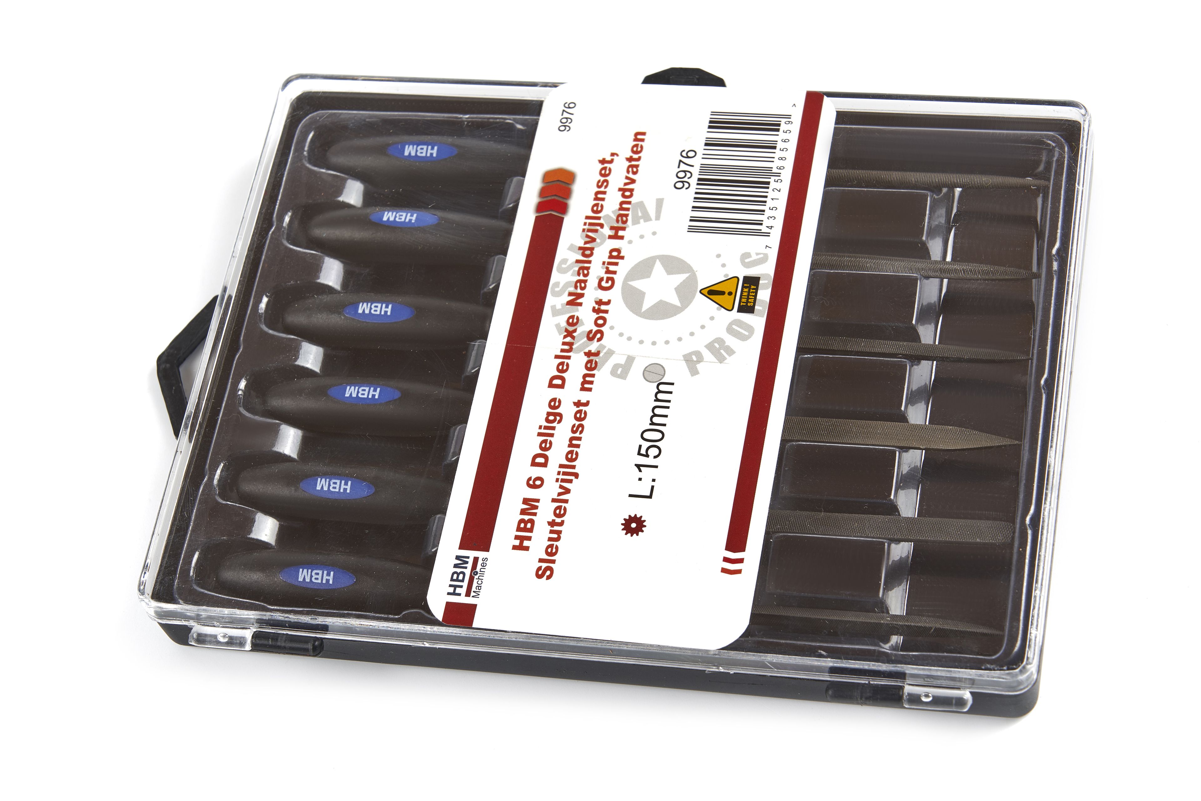 HBM 6 Piezas Deluxe Juego de Lima de Aguja, Juego de Limas para Llave con Mangos de Suave Agarre Image 5