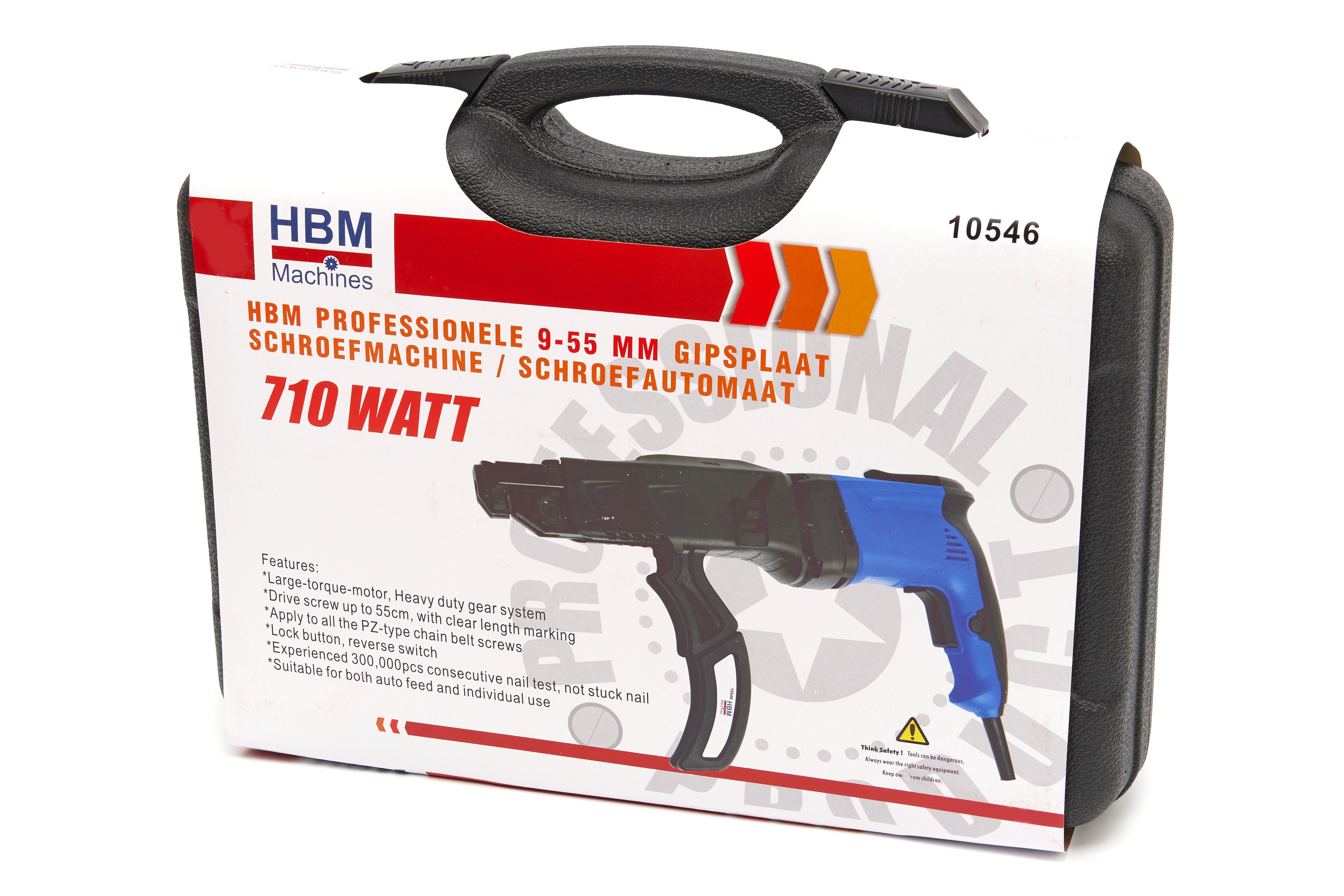 HBM Professionele 25-55 mm Gipsplaat Schroefmachine / Schroefautomaat 710 Watt Image 11