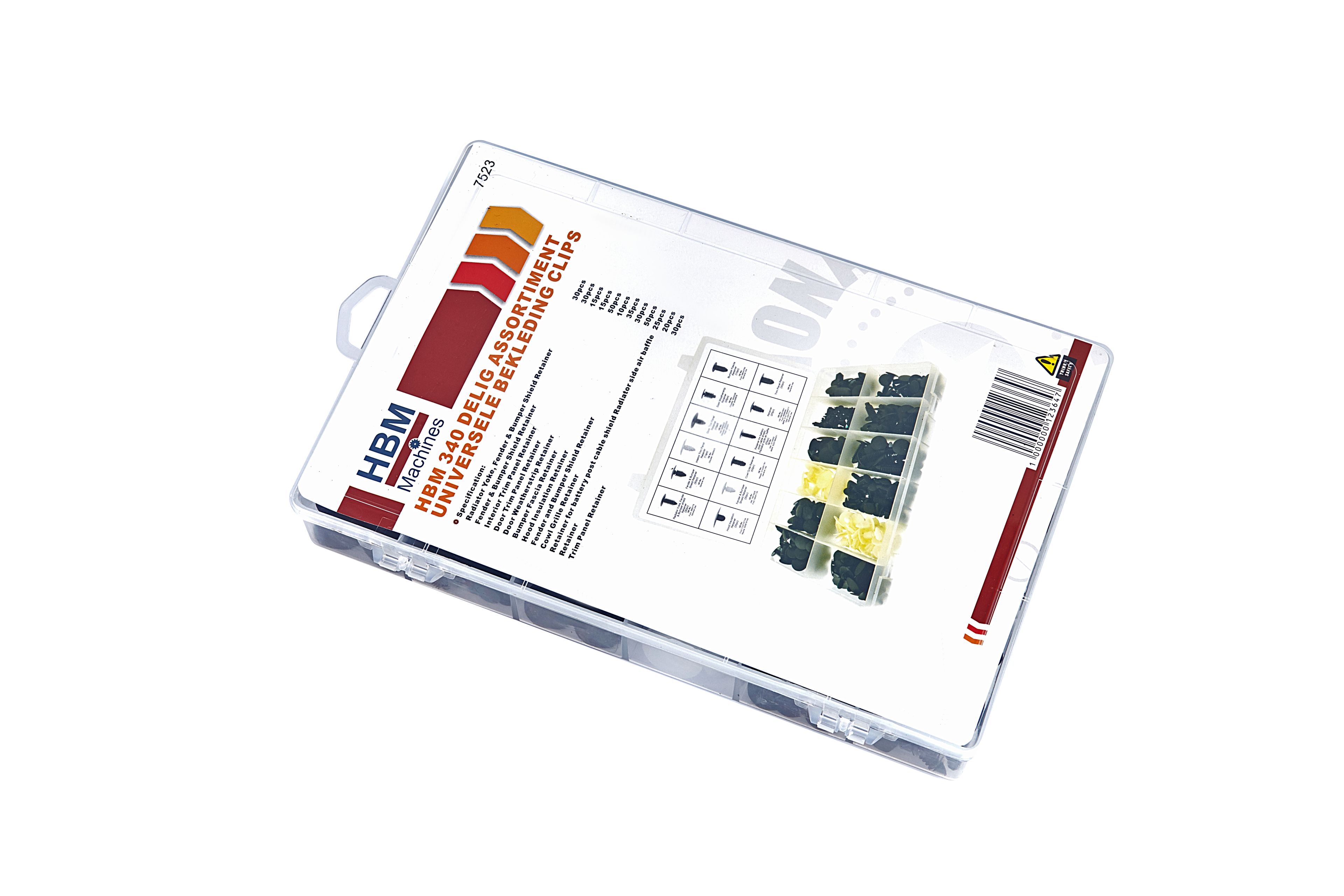 HBM 340 tlg. Universal-Polsterklammern-Sortiment Image 3