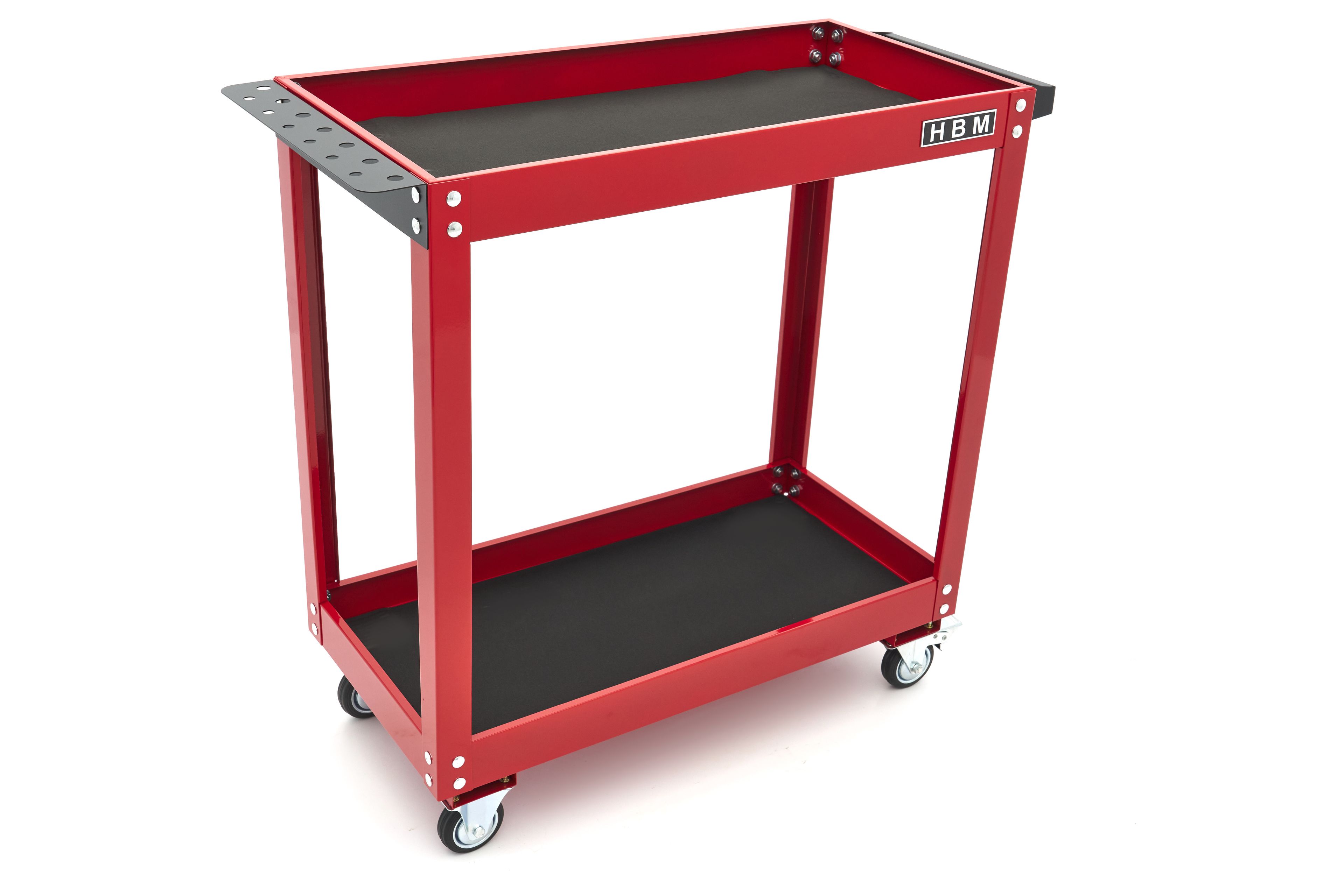 HBM  verrijdbare gereedschapswagen 2-laags, rood Image 4