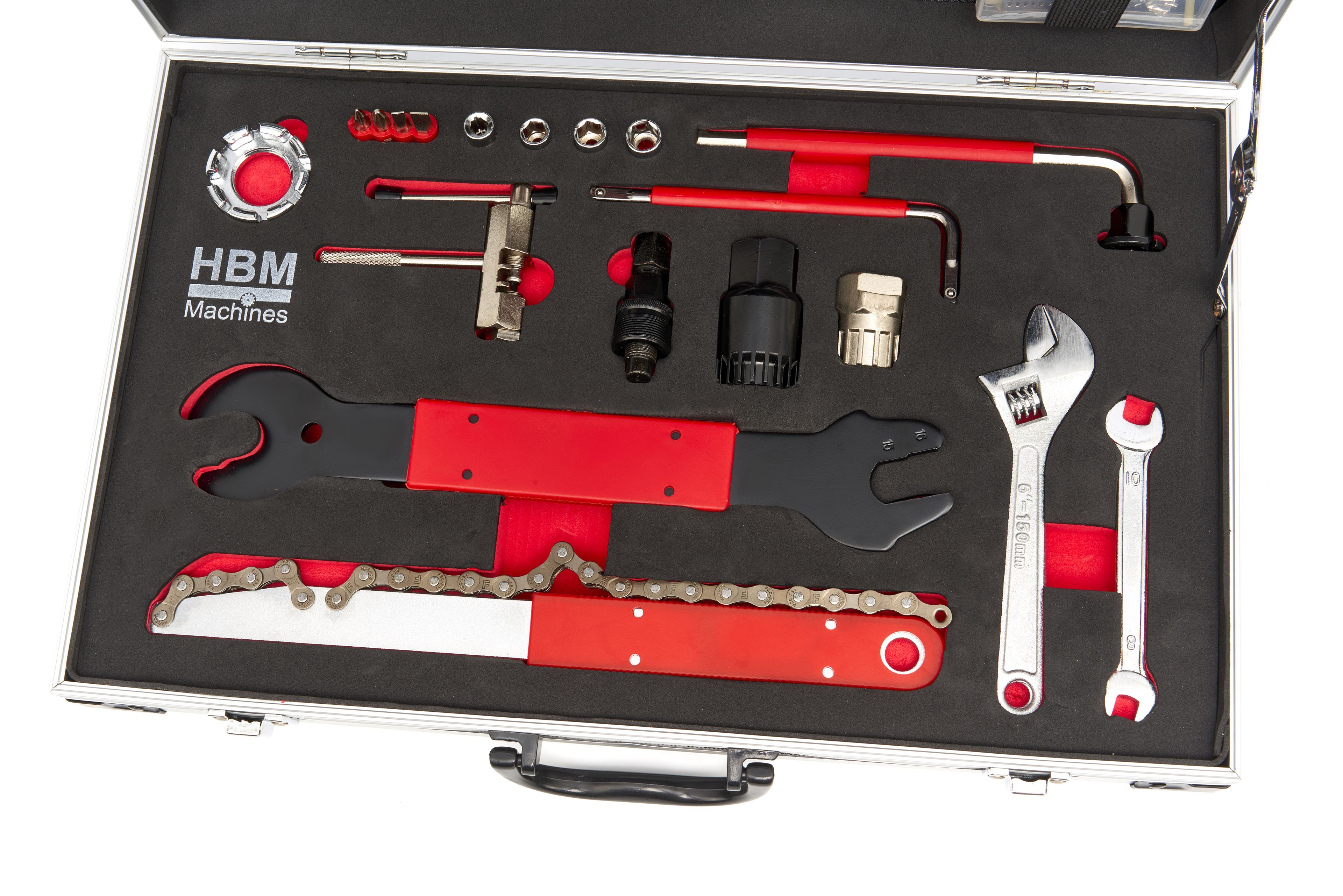HBM Set di attrezzi per bicicletta da 22 pezzi in valigetta Image 3