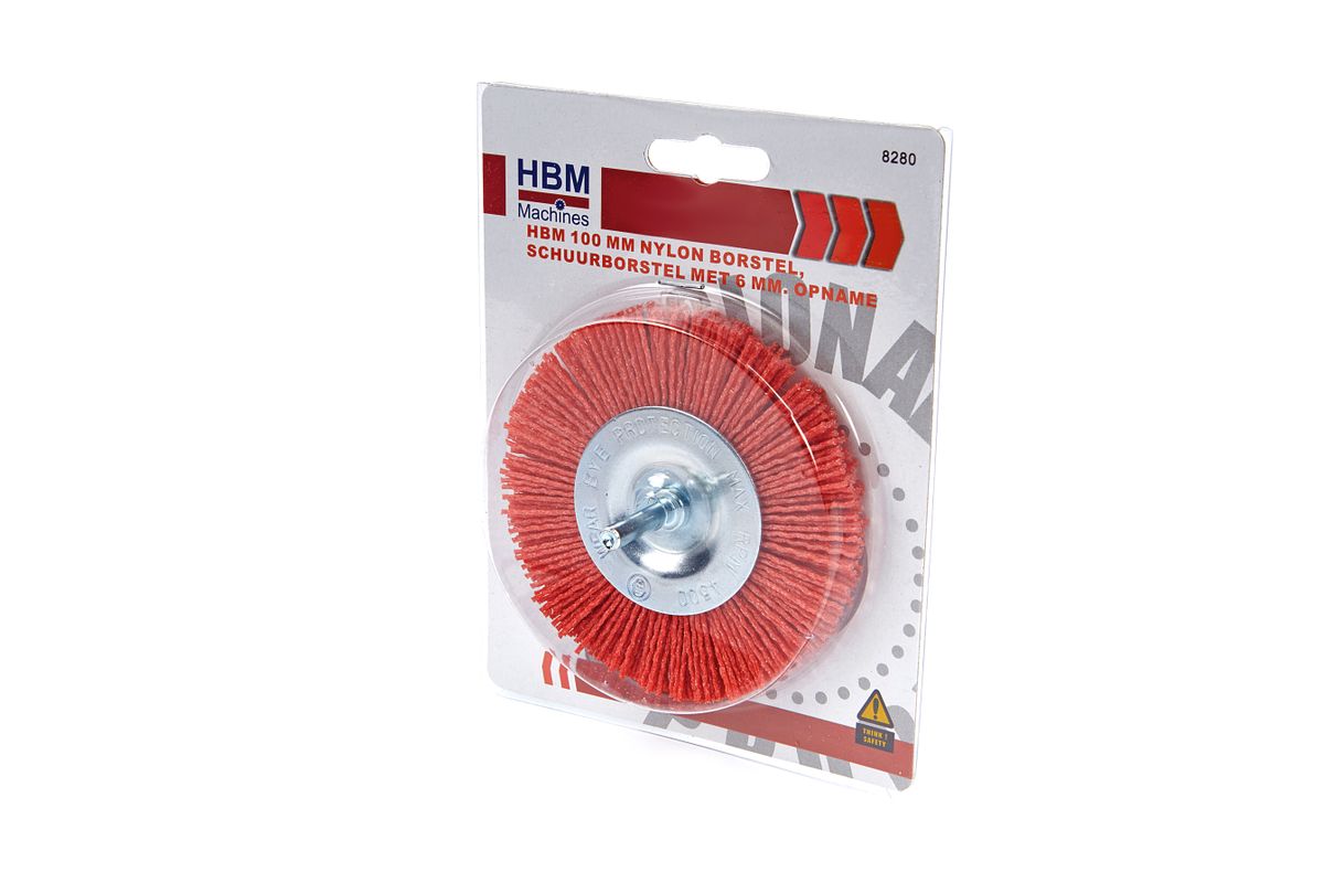 Uxcell Roue Brosse Abrasive Nylon 800 Grains – Tige Filetée 6 Mm, Lot De 2 Pour Ponçage Fin Et Débavurage