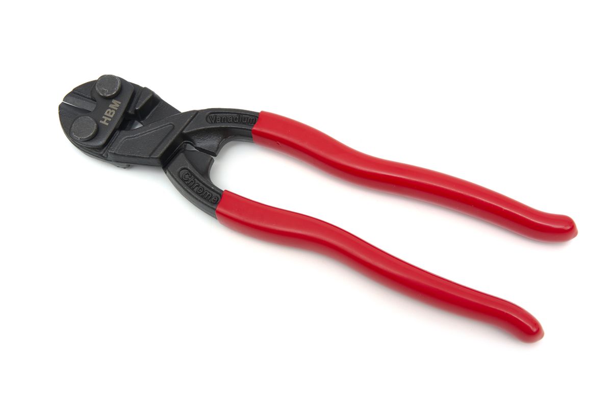 HBM 200 mm. Tijera de pernos endurecida 62HRC profesional, cortadora de alambre