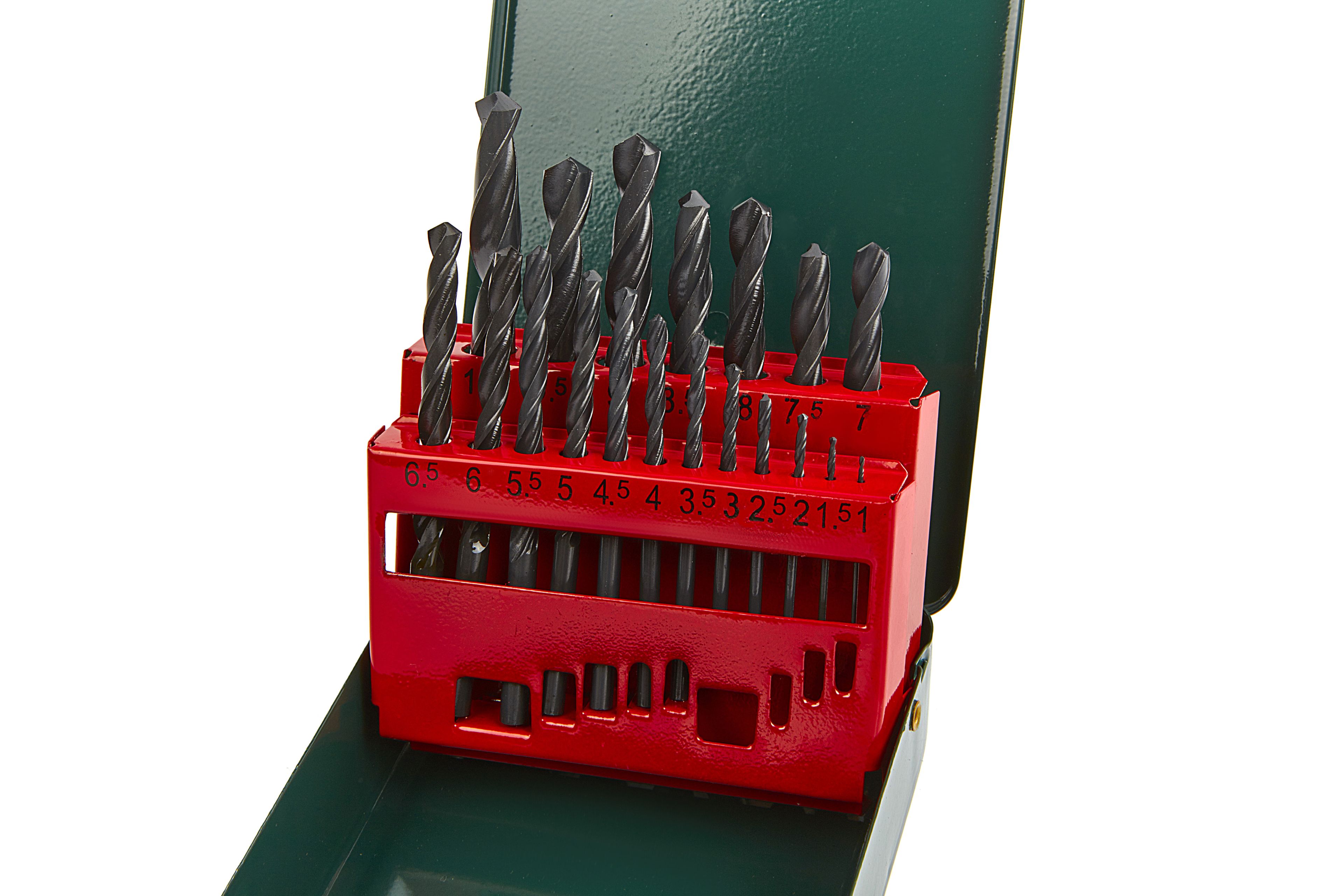 Set di punte per metallo HSS-R da 19 pezzi Metabo Image 2