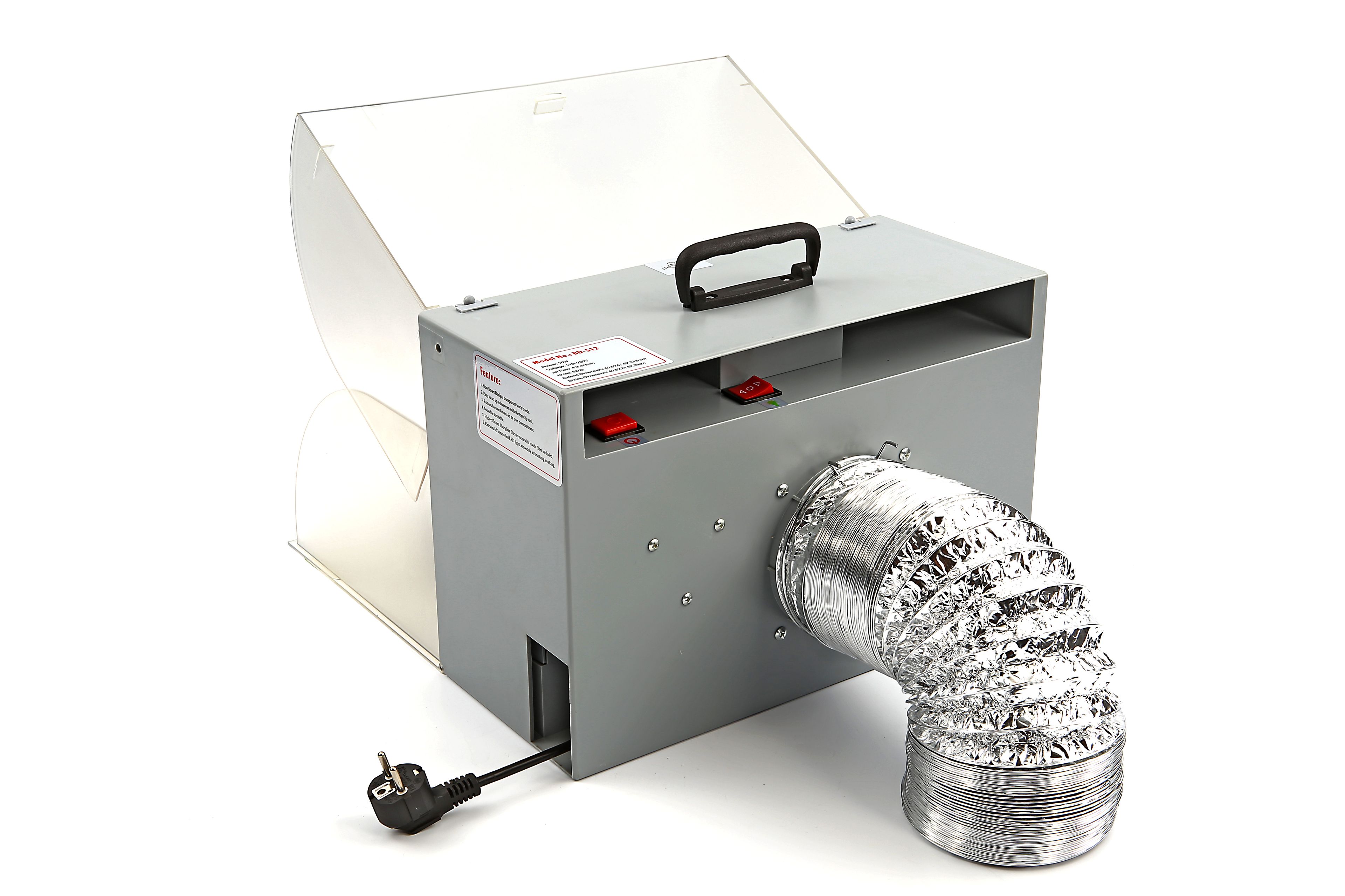 HBM Cabina di verniciatura per aerografo con illuminazione, estrazione, piattaforma girevole Image 5