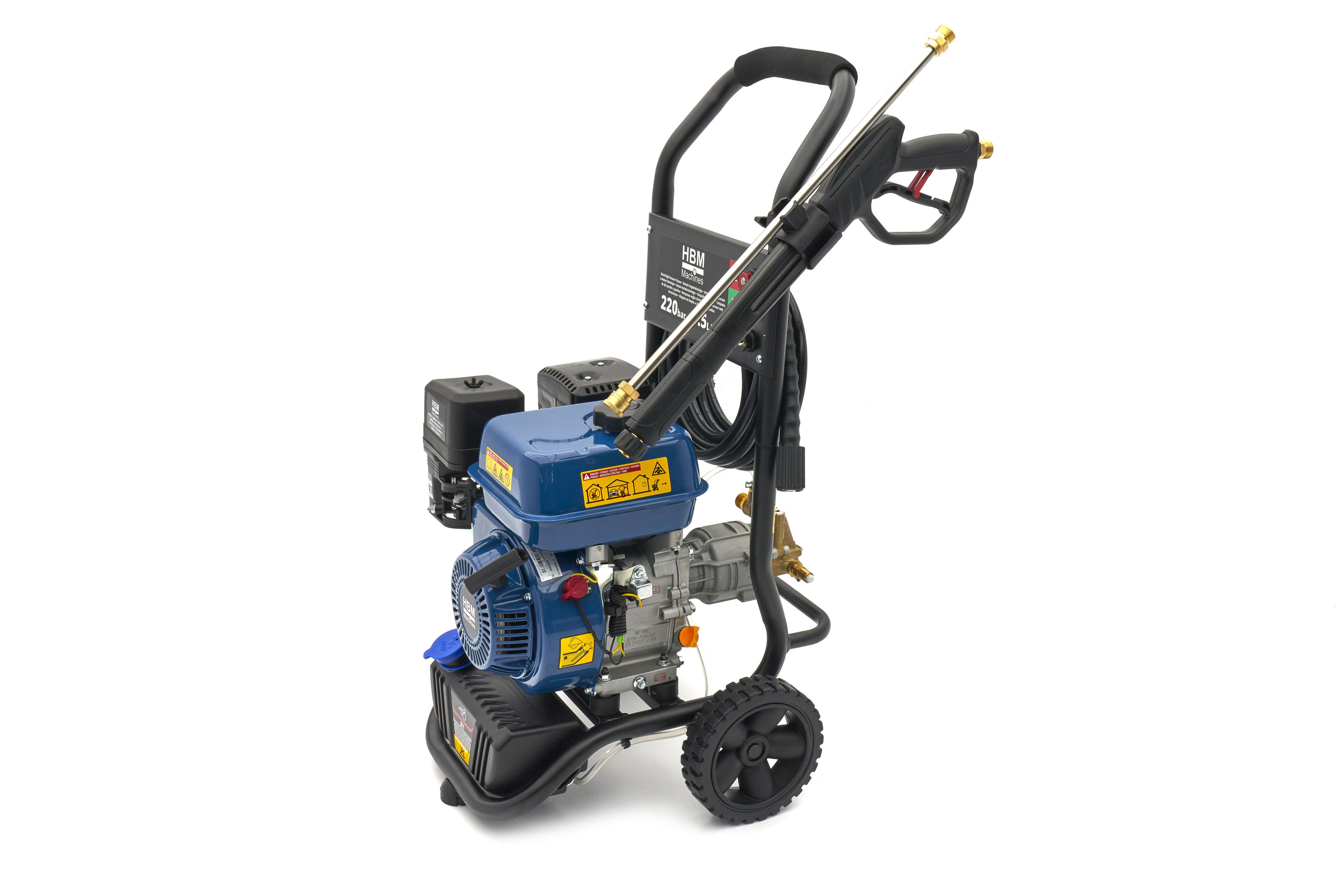 HBM benzine hogedrukreiniger 220 bar 9,5L/min208cc Image 6