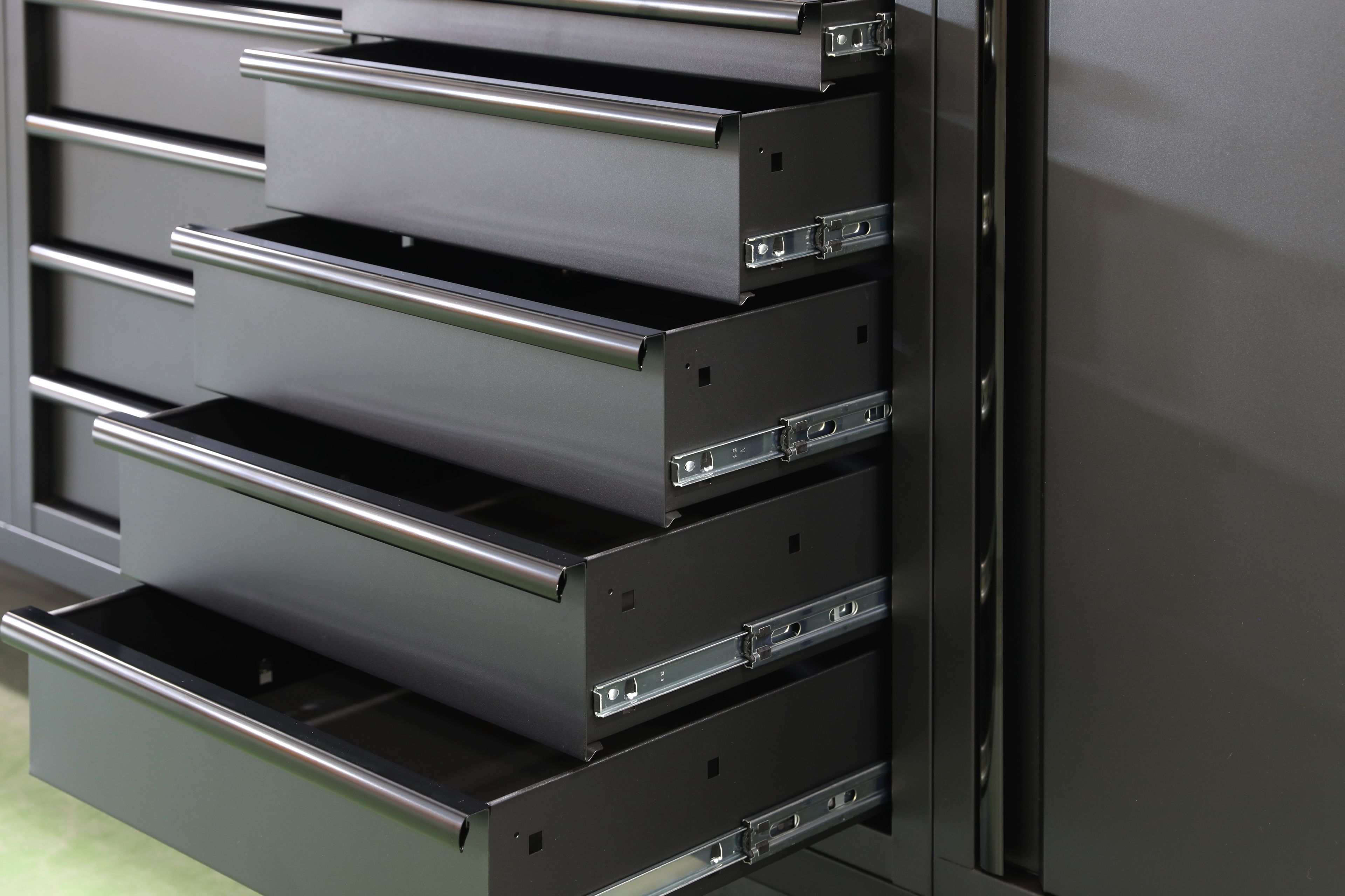 HBM sistema da officina mobile, 12 pezzi, nero Image 12