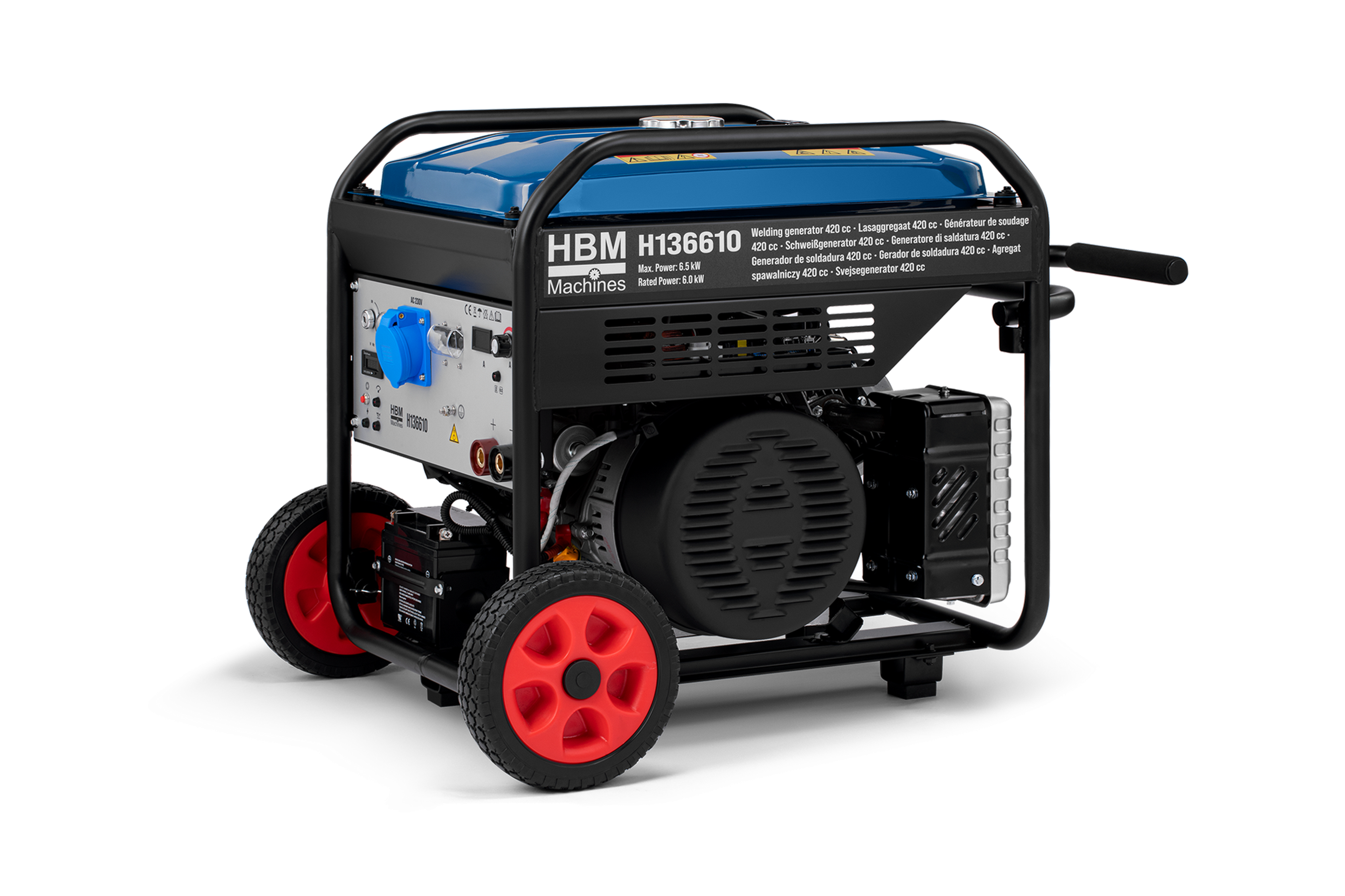 HBM lasaggregaat, 6000 W, 230 V, benzine Image 4