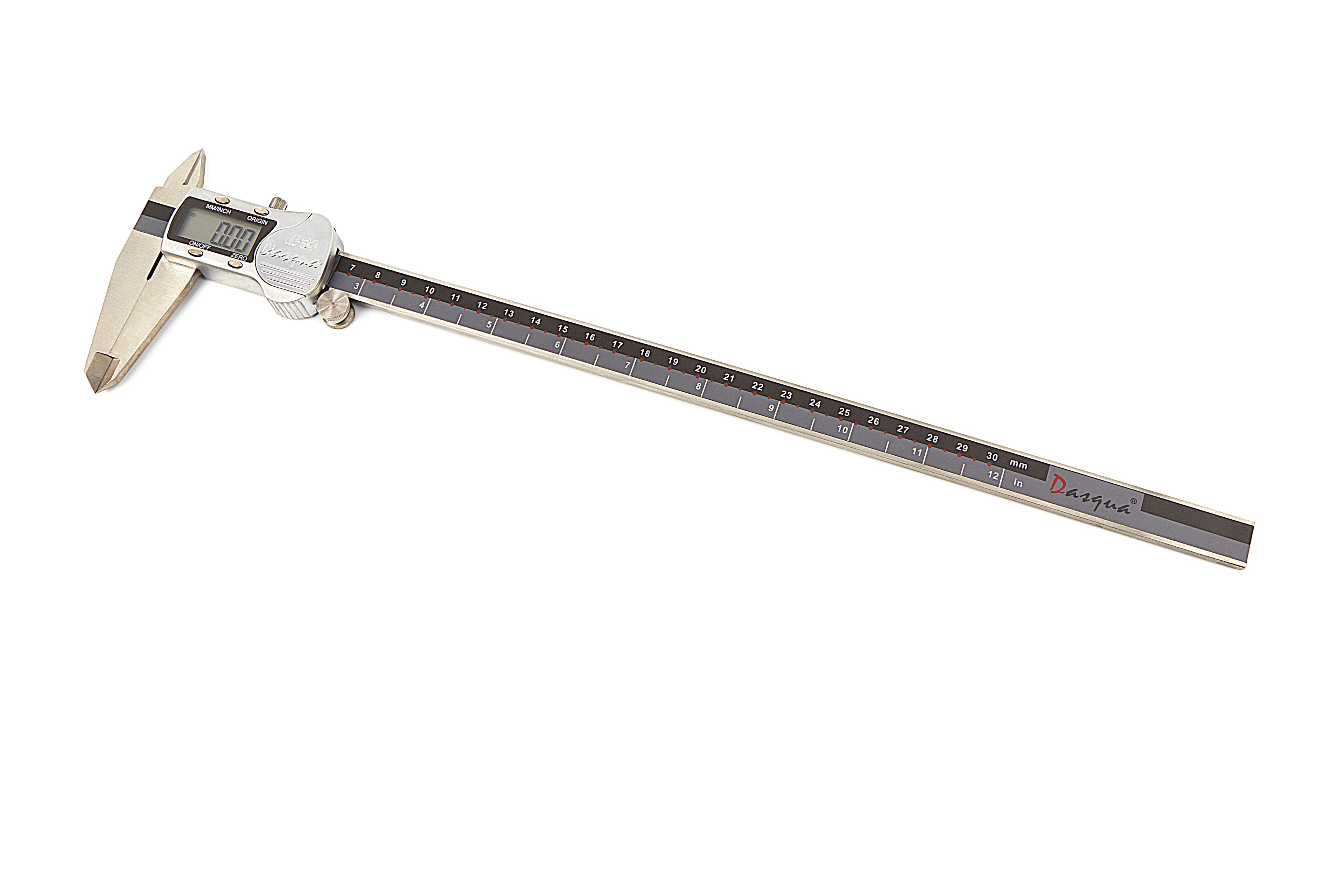 Dasqua Pieds à coulisse numériques IP54 de 300 mm avec boîtier en acier inoxydable Image 2