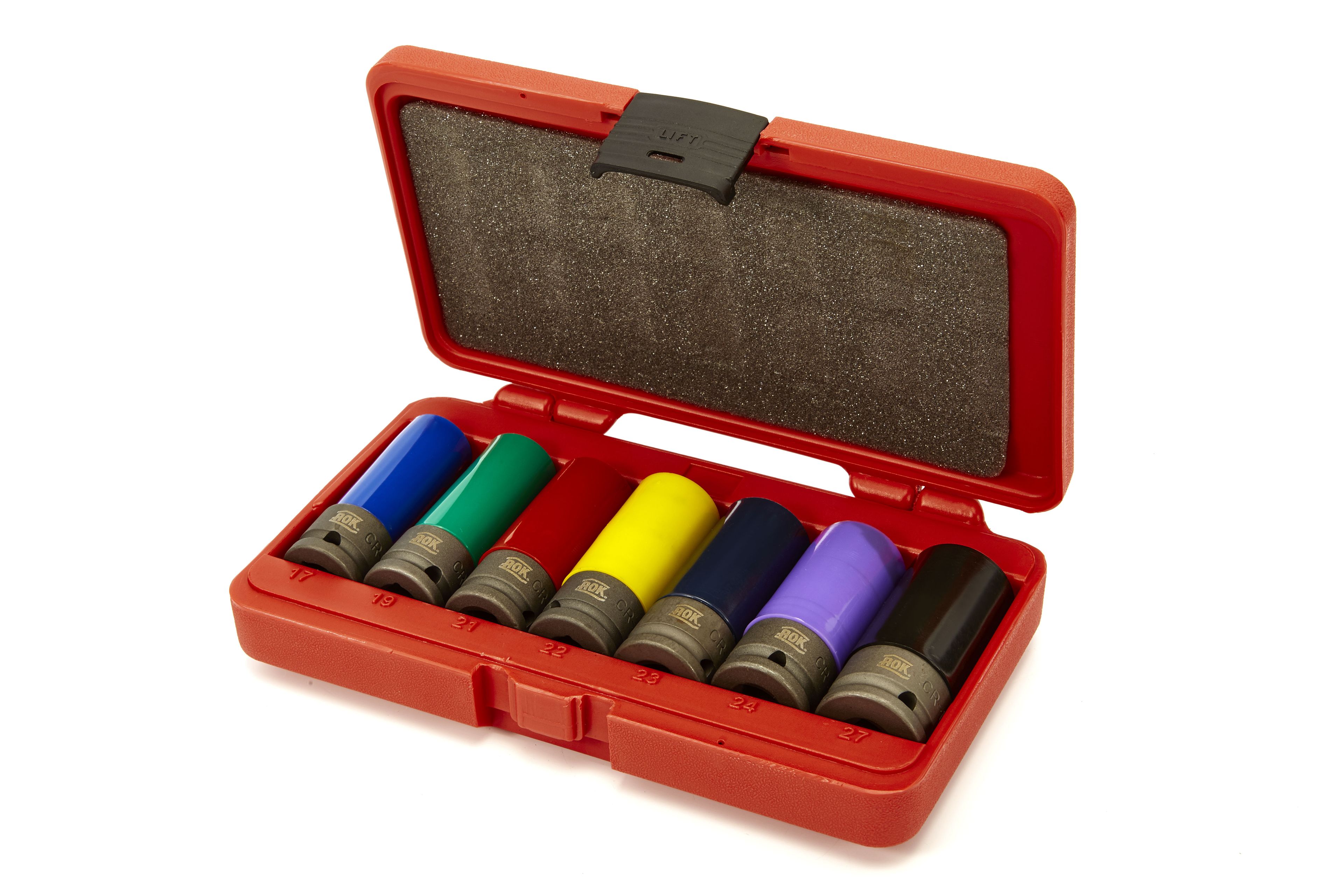 AOK 7 Delige Professionele 1/2 inch Lange Krachtdoppenset