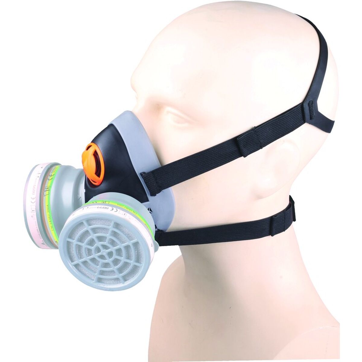 Delta Plus Halbgesichtsmaske M6400, ohne Filterpatronen