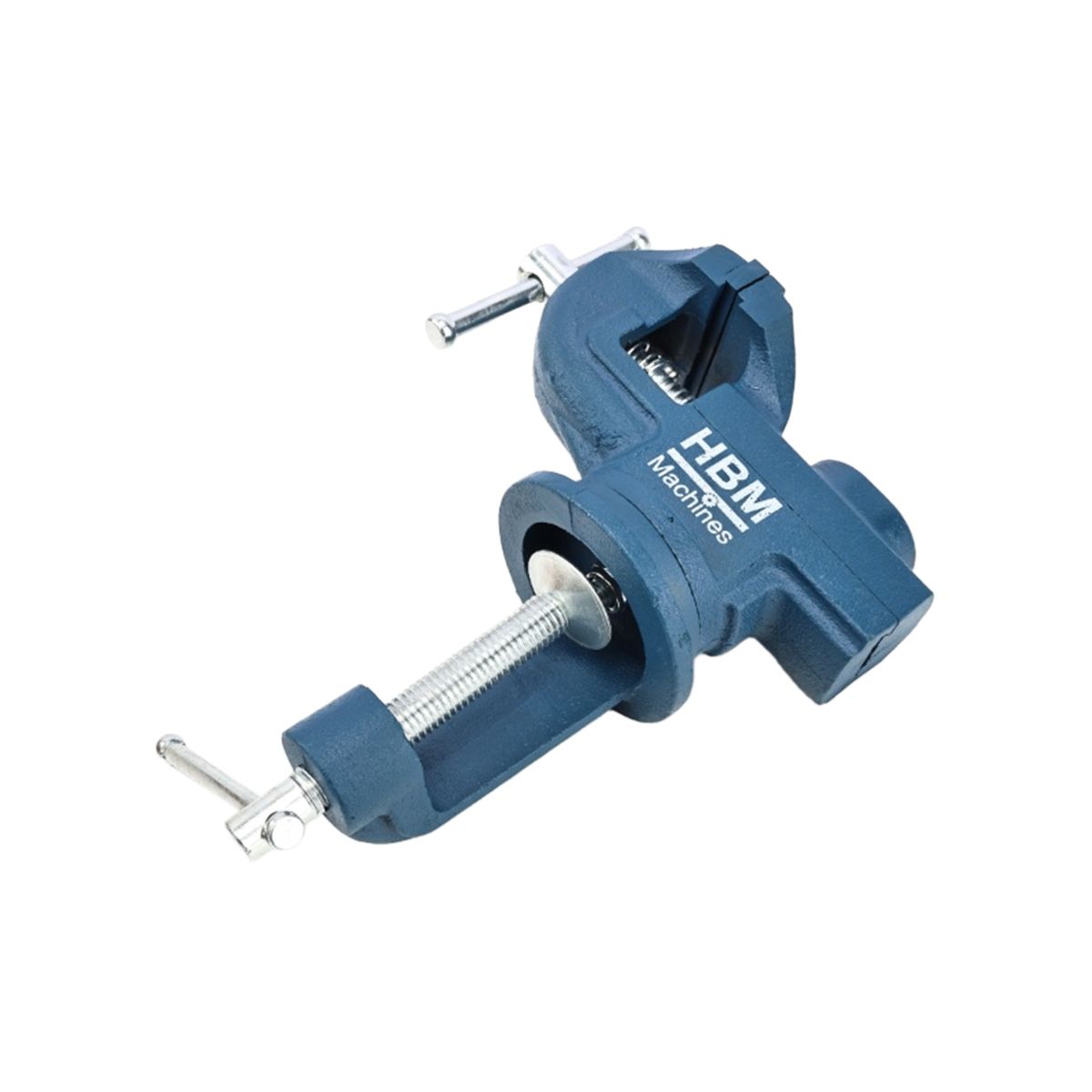 HBM 60 mm Tischschraubstock, Schraubstock mit Tischklemme