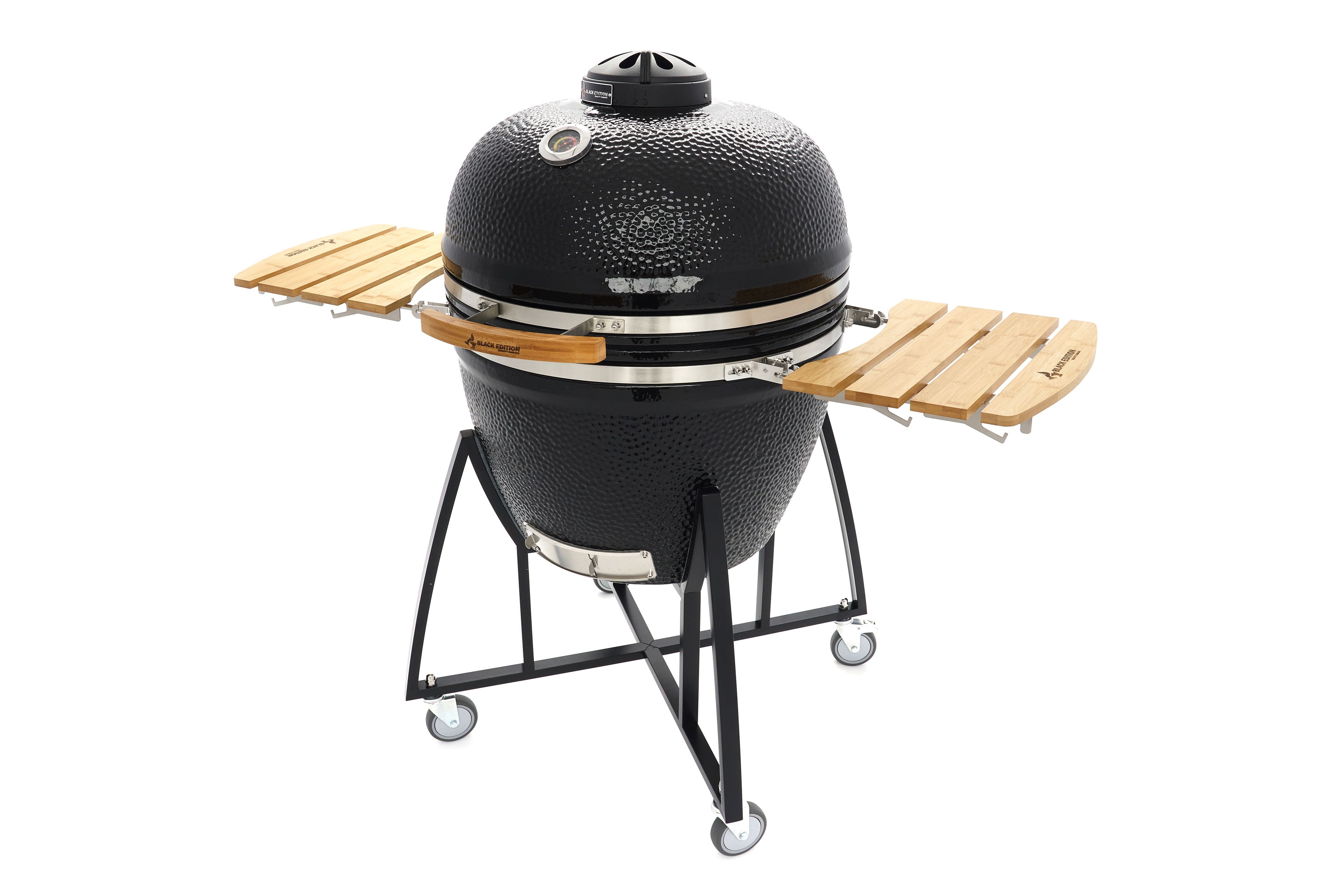 Barbecue en céramique de 68 cm sur roulettes Black Edition Image 4