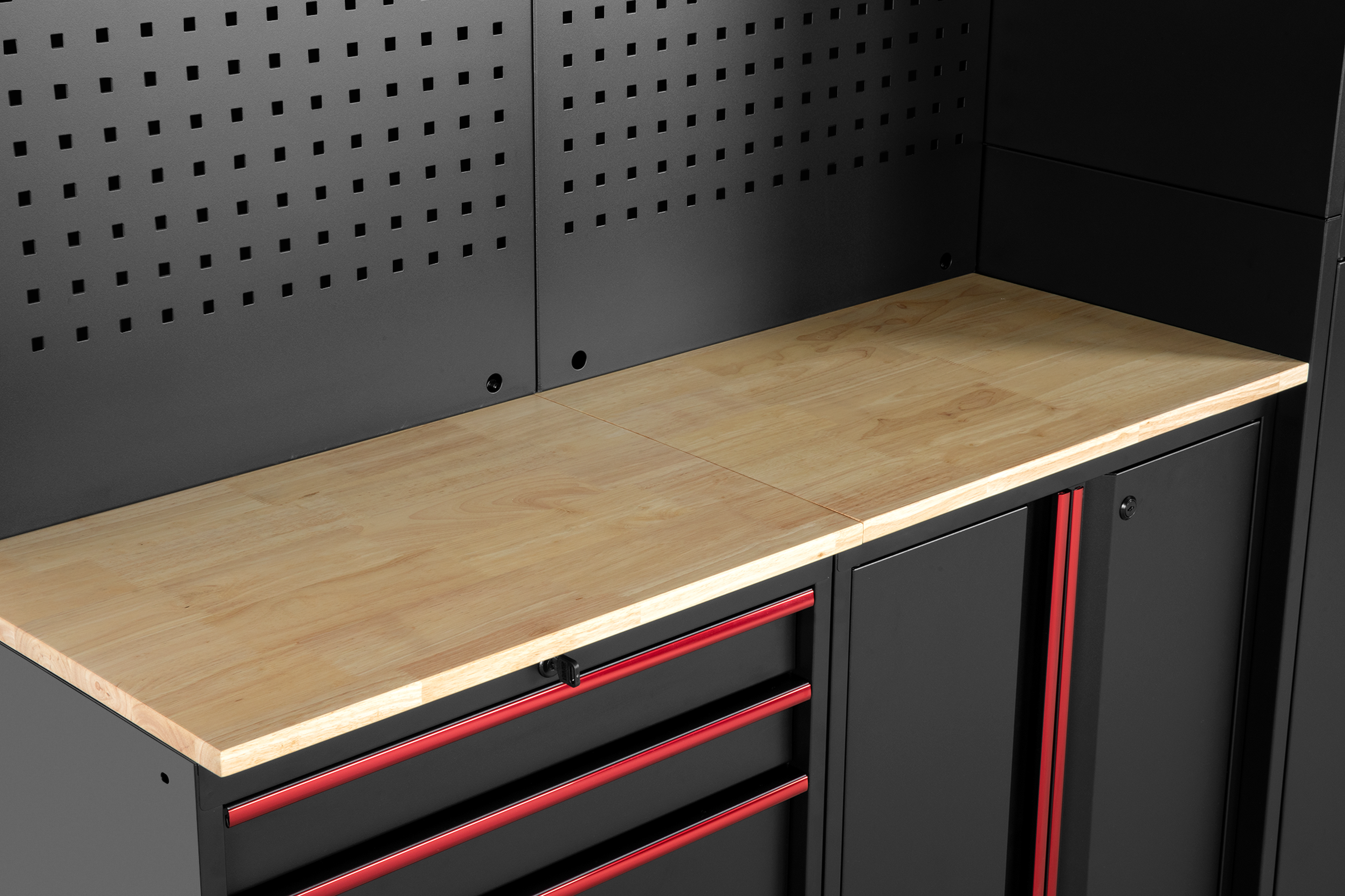 HBM modulair werkplaatssysteem 6-delig, zwart rood, model B Image 9