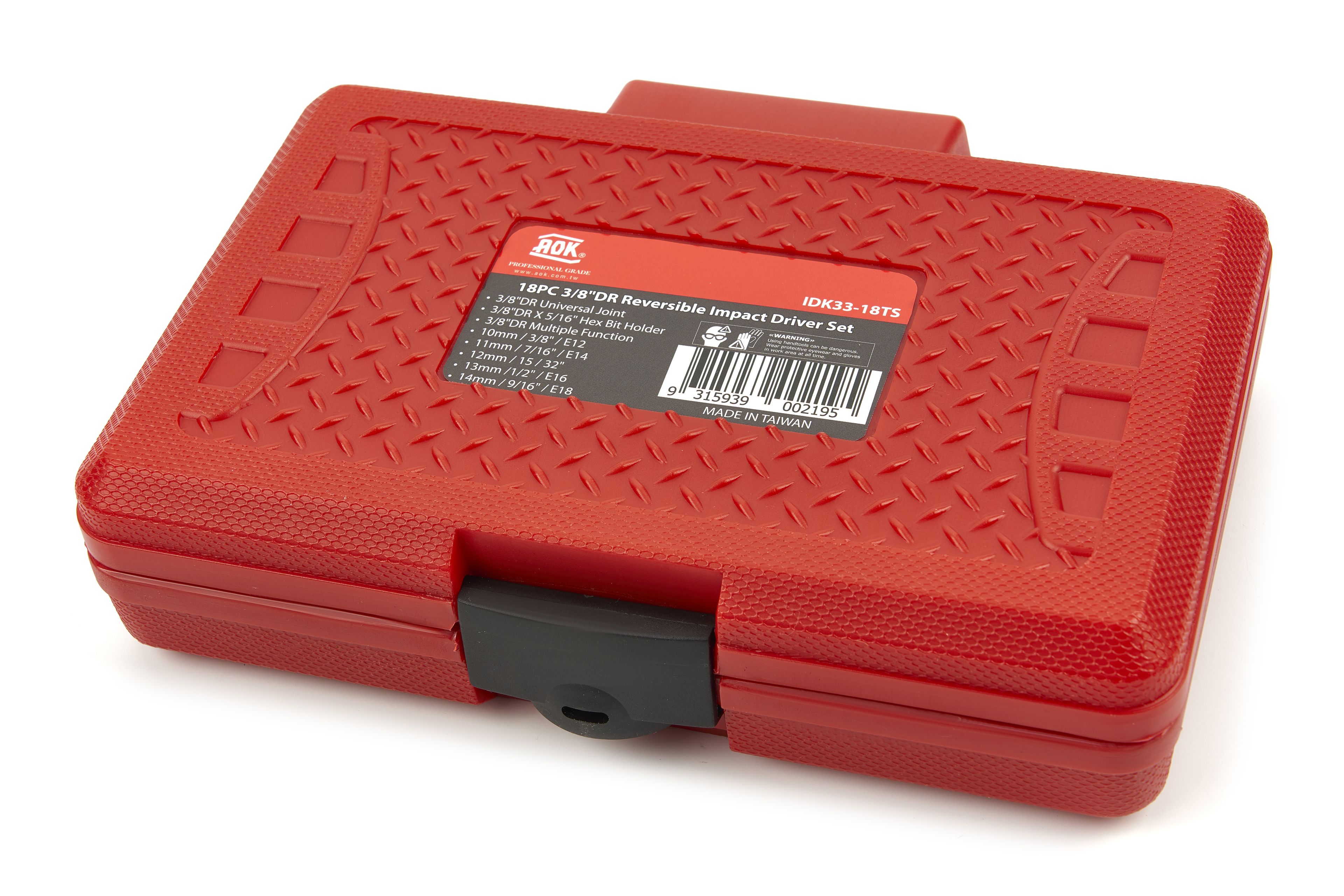 Ensemble de tournevis à chocs professionnels AOK 18 pièces avec embouts et capuchons Image 8