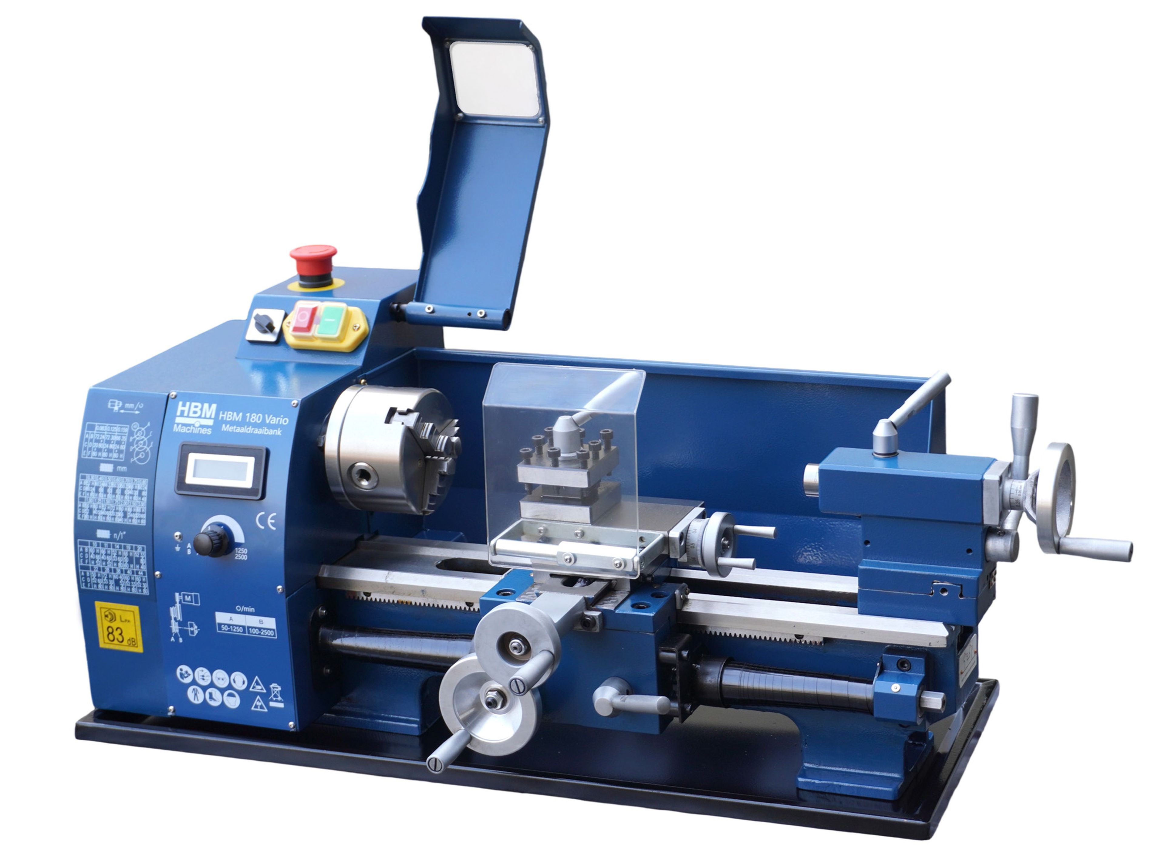 HBM mini torno para metal 180 x 300 vario