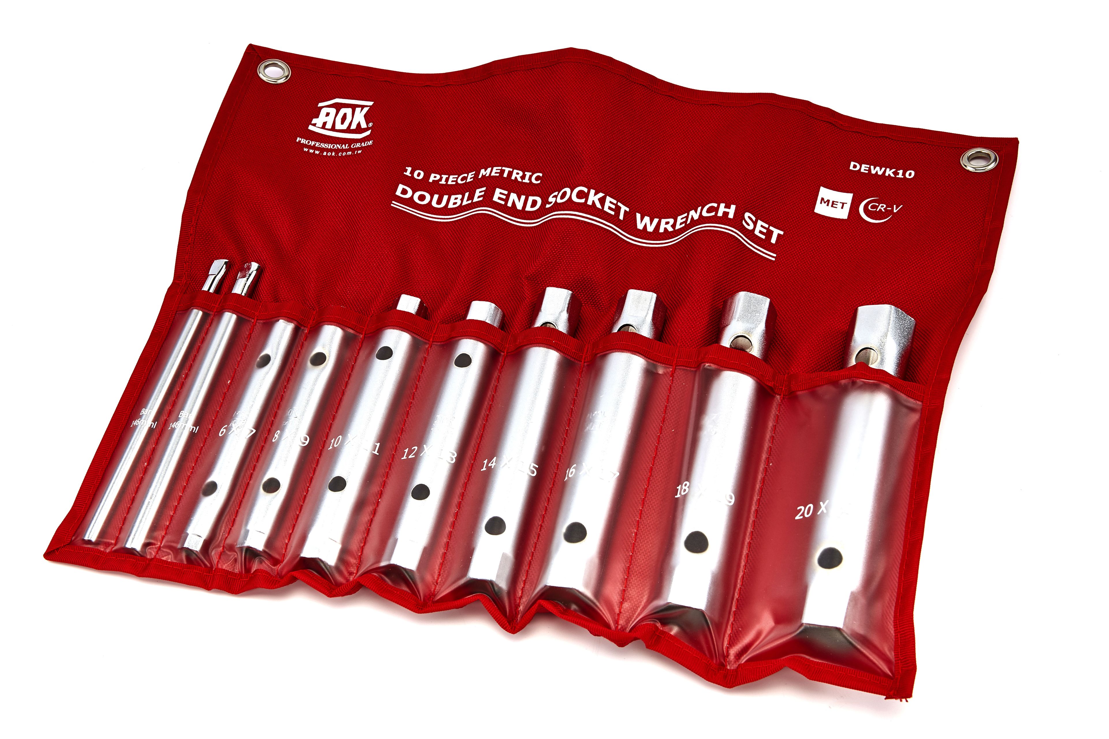 AOK 10 Pezzi Set Chiavi a Tubo Professionale Image 2