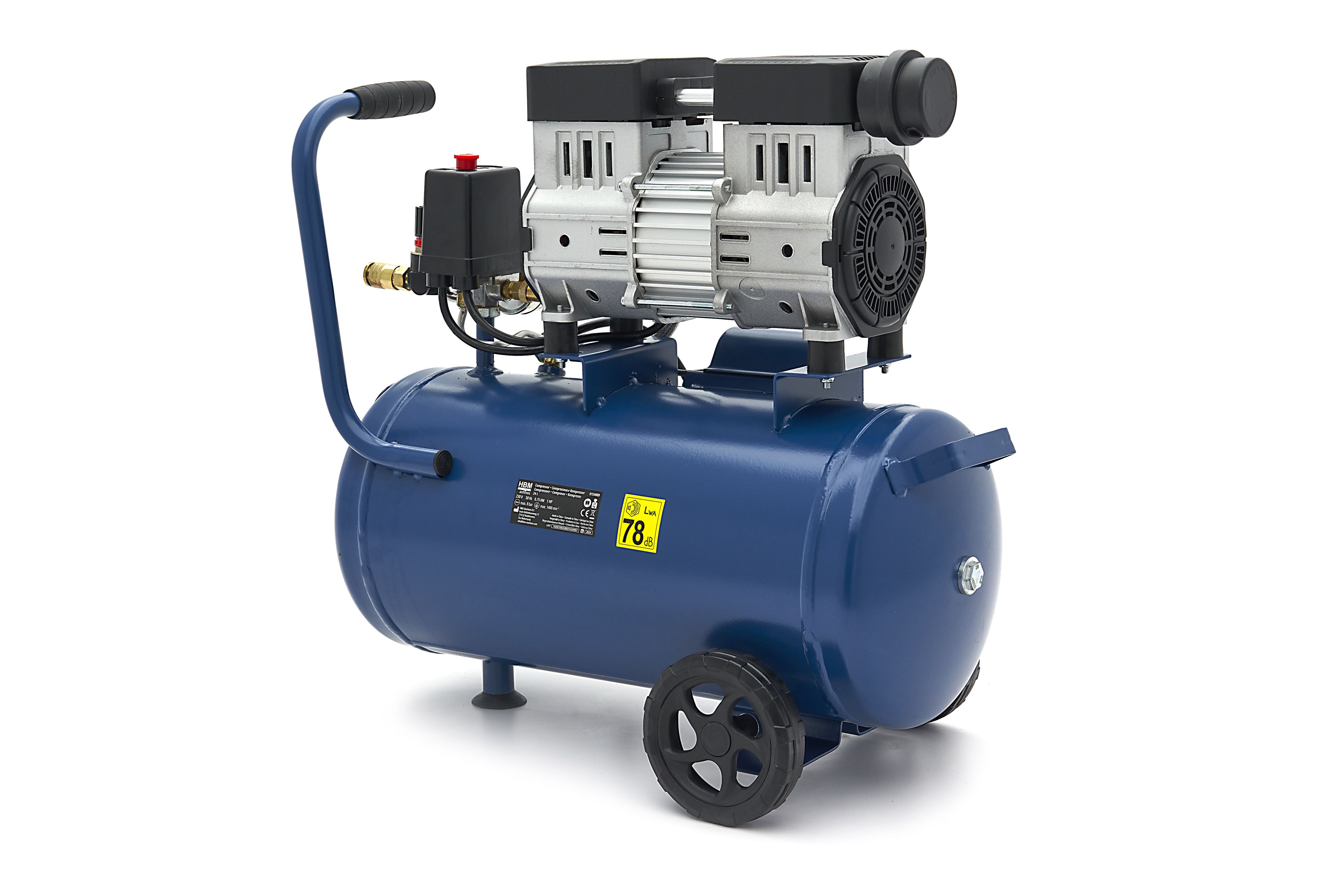 HBM Compresseur silencieux sans huile 24 litres Image 5