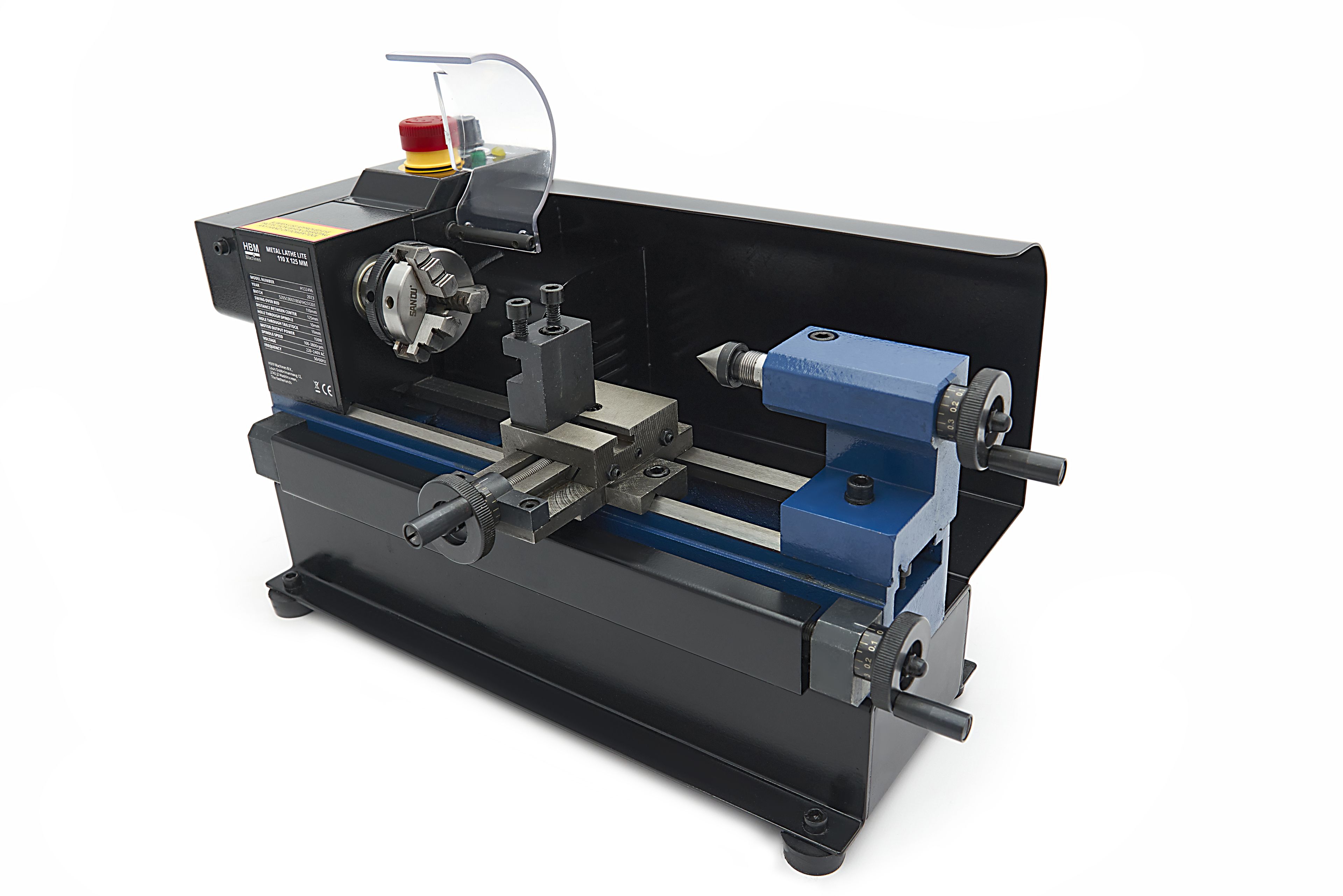 HBM mini torno para metal 110 x 125 lite