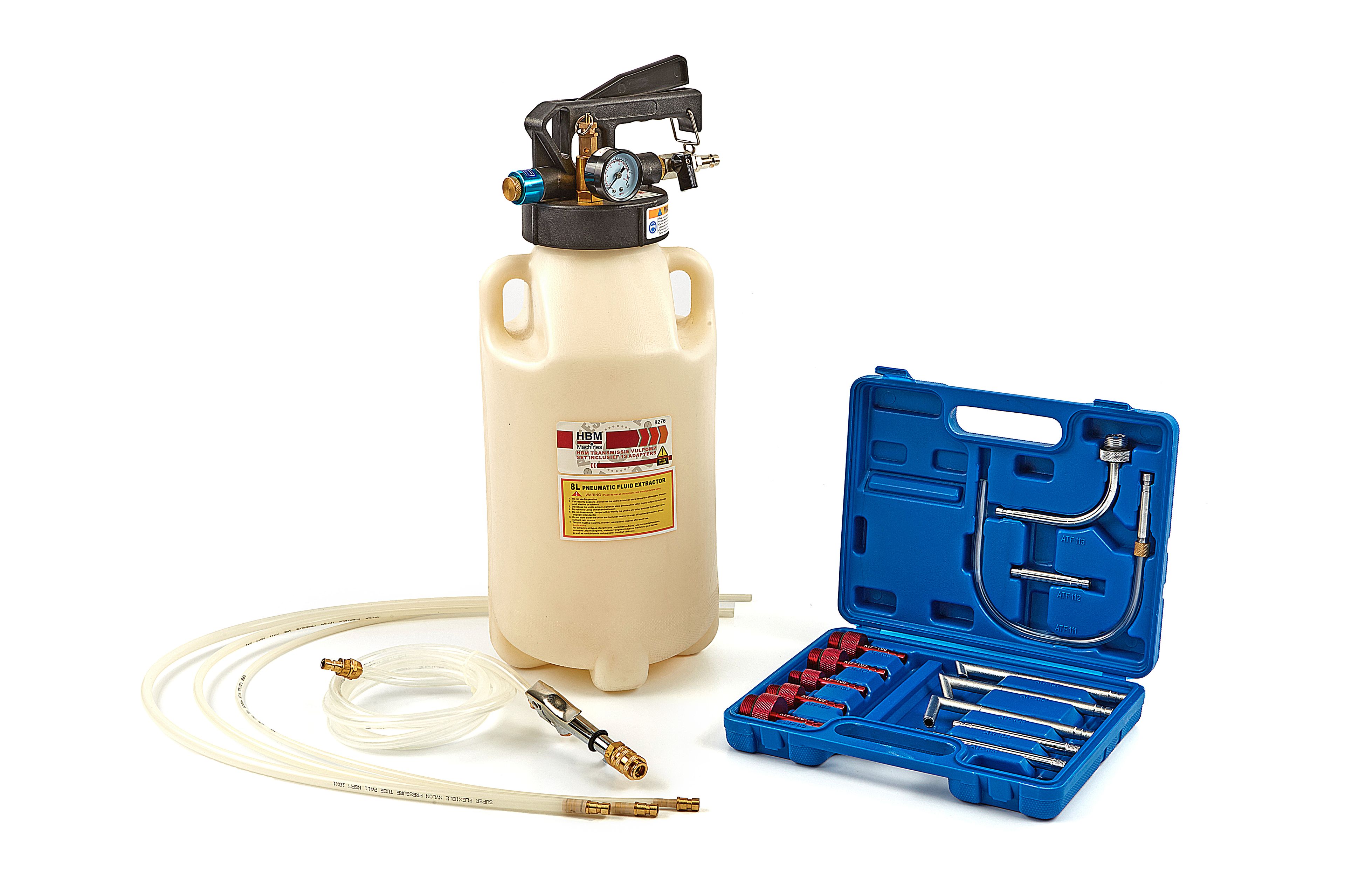 HBM Transmissie Vulpomp Set inclusief 13 Adapters