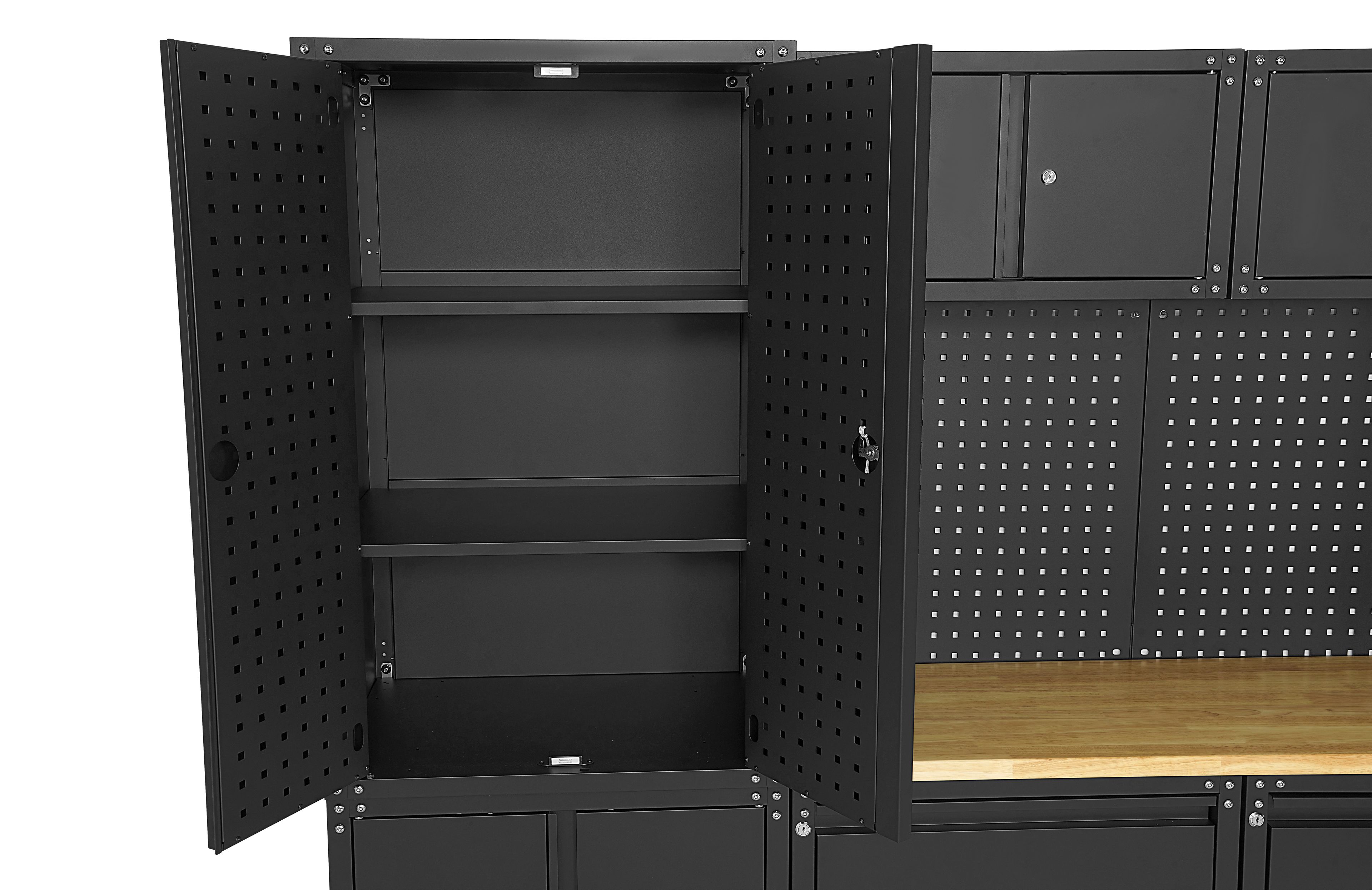 HBM Sistema di officina premium, 11 pezzi, nero opaco Image 10