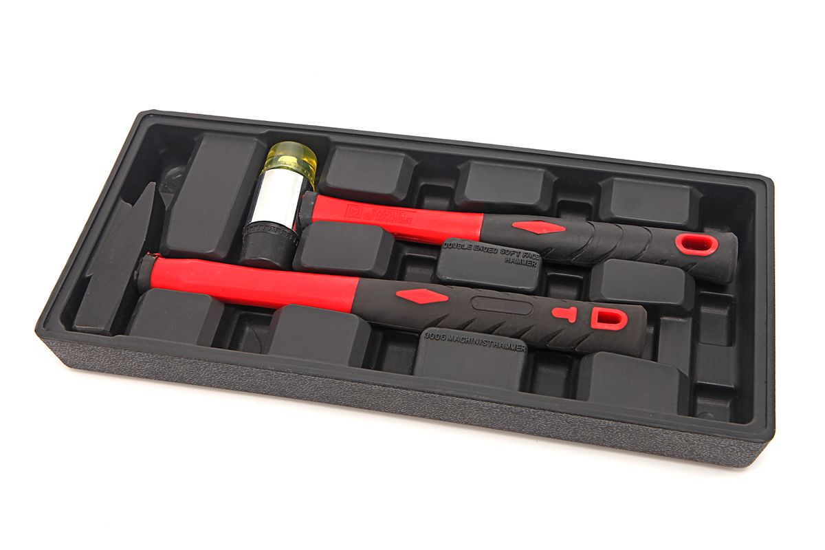 Inserción de juego de martillos de 2 piezas HBM para carrito de herramientas HBM
