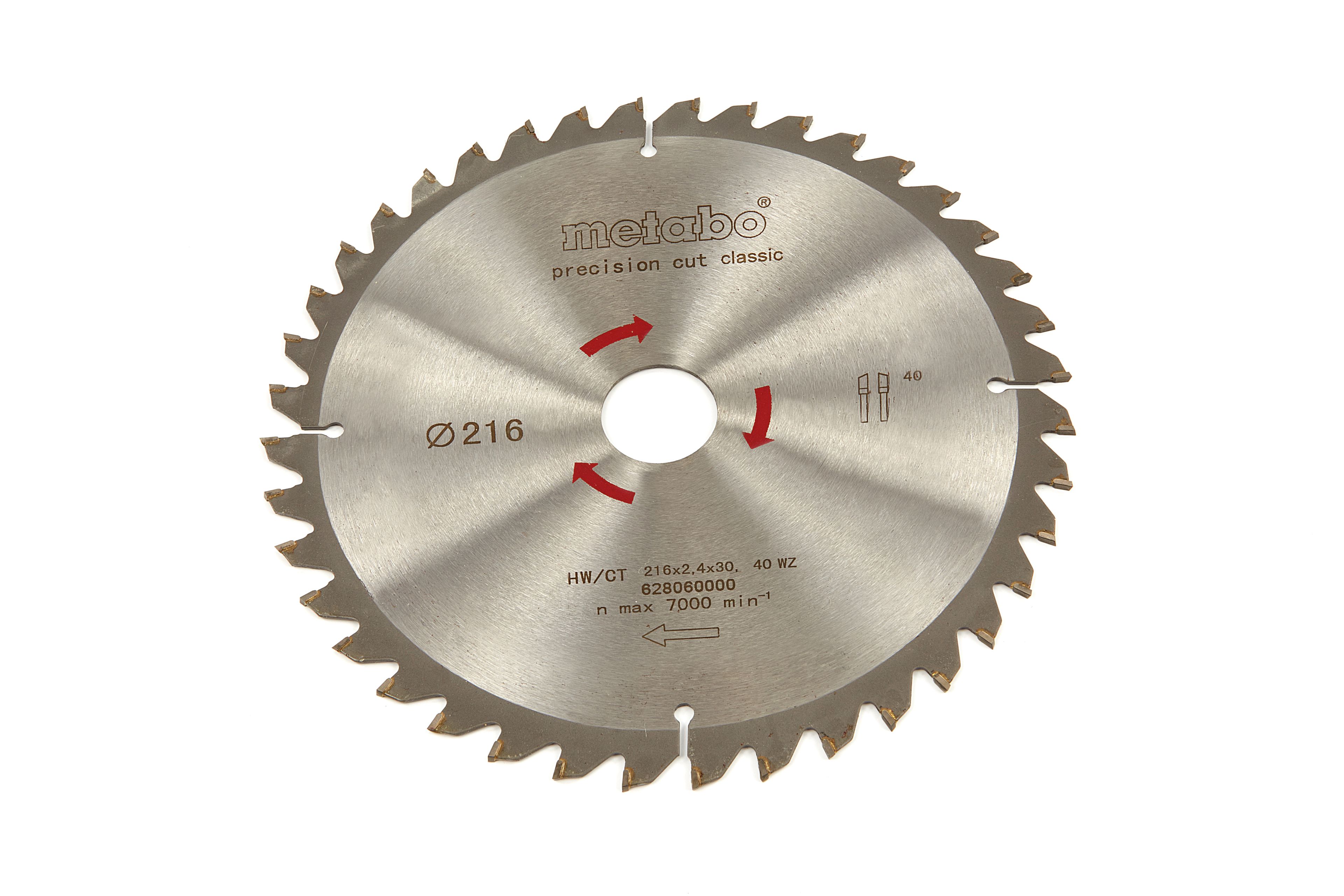 Metabo lame de scie pour bois 40 T 216 x 2,4 x 30 mm Image 2