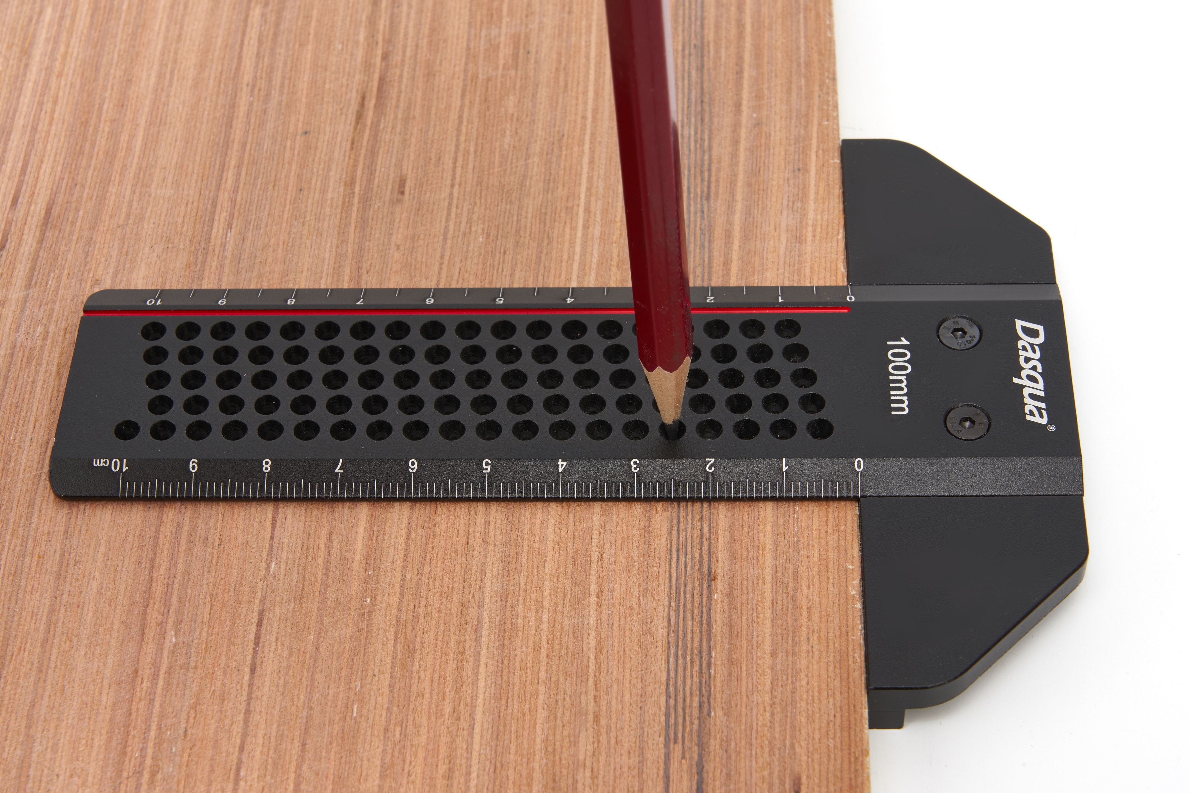 Dasqua Professionele Aluminium T Linialen Met Precisie Gatenmarkering 100 mm Image 5